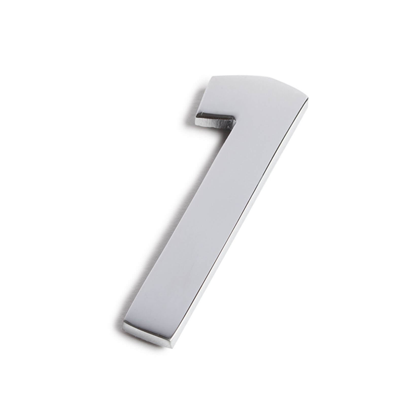 Chrome Self Adhesive House Number - 60mm - 1