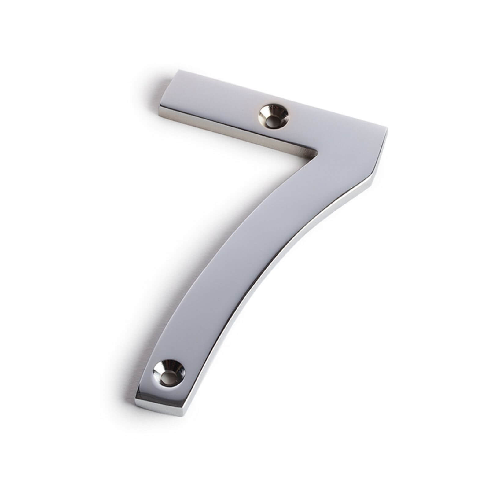 Chrome Screw Fixing House Number - 75mm - 7
