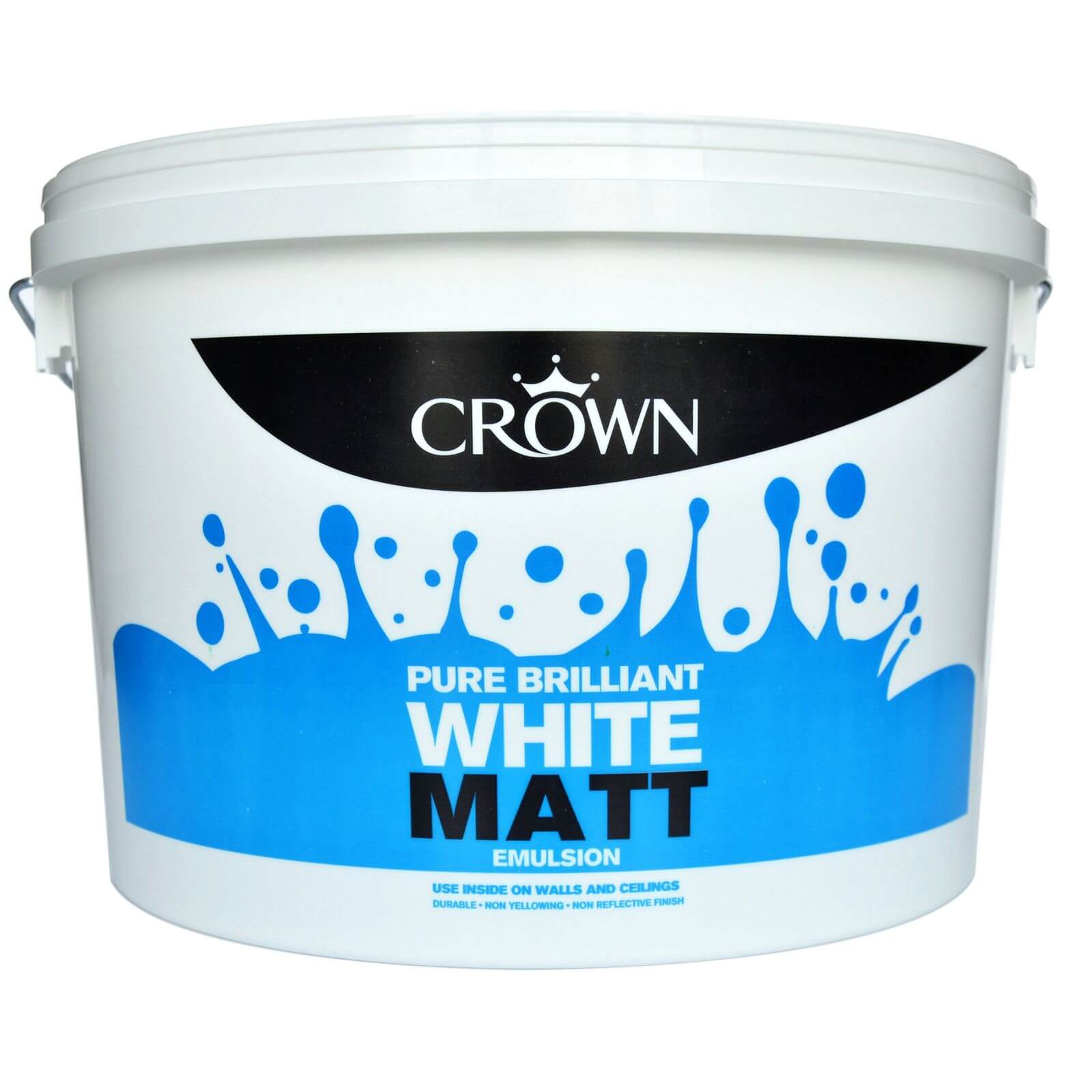 Crown Matt Paint Pure Brilliant White  - 10L