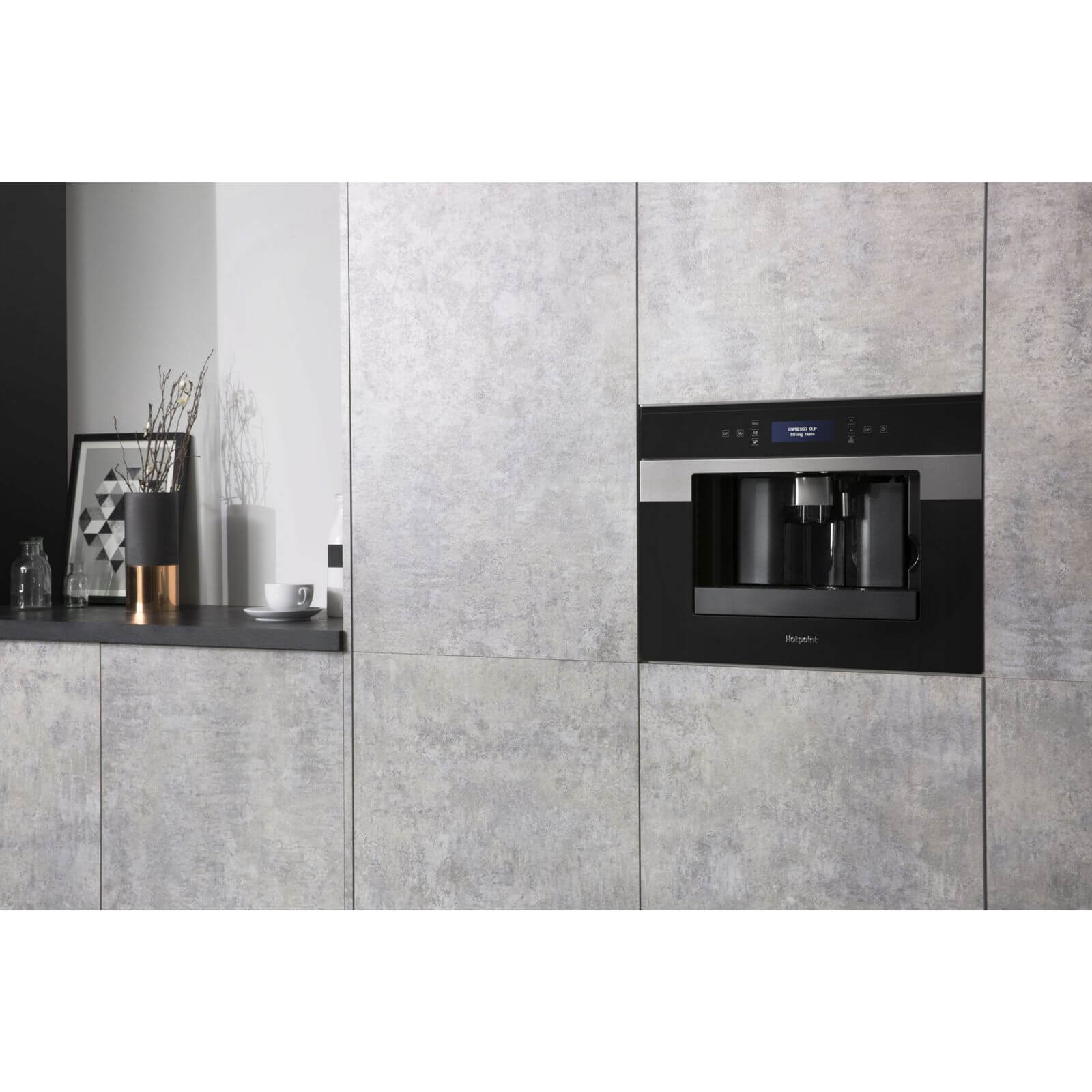 Hotpoint Class 9 CM 9945 H Built-in Coffee Machine - Stainless Steel