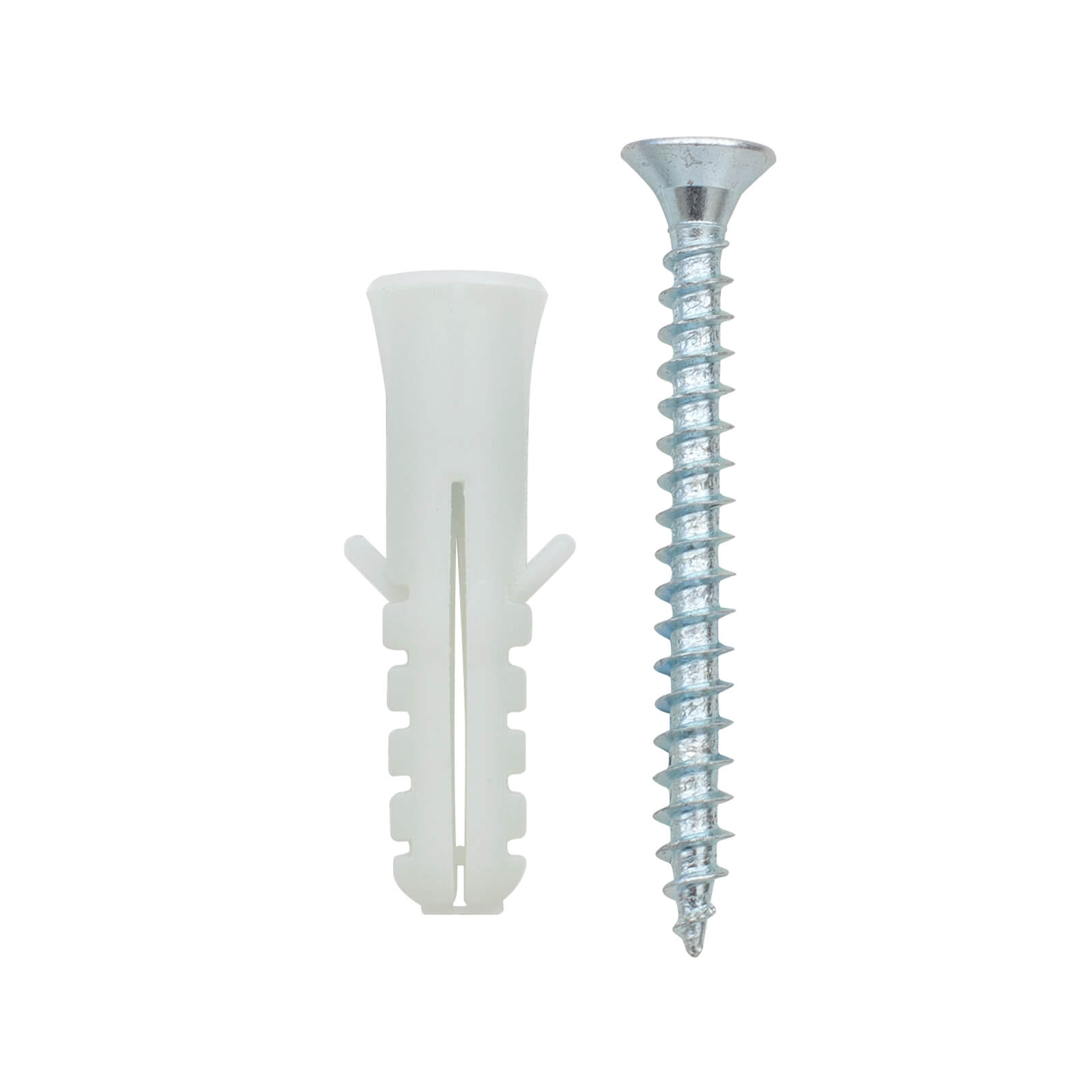 Wall Strip Plug and Screw Fixings - 20 Pack