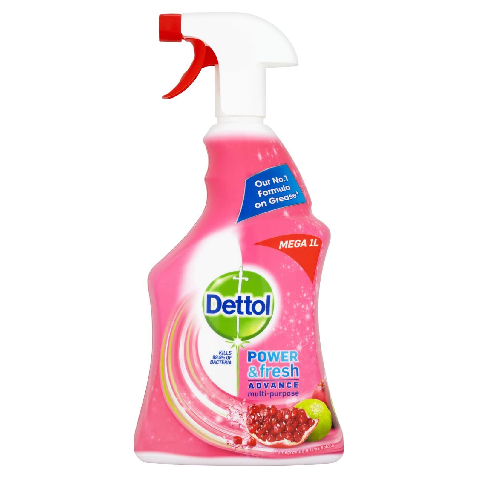 Dettol Power & Fresh Anti Bacterial Trigger Spray Cleaner - Pomegranate