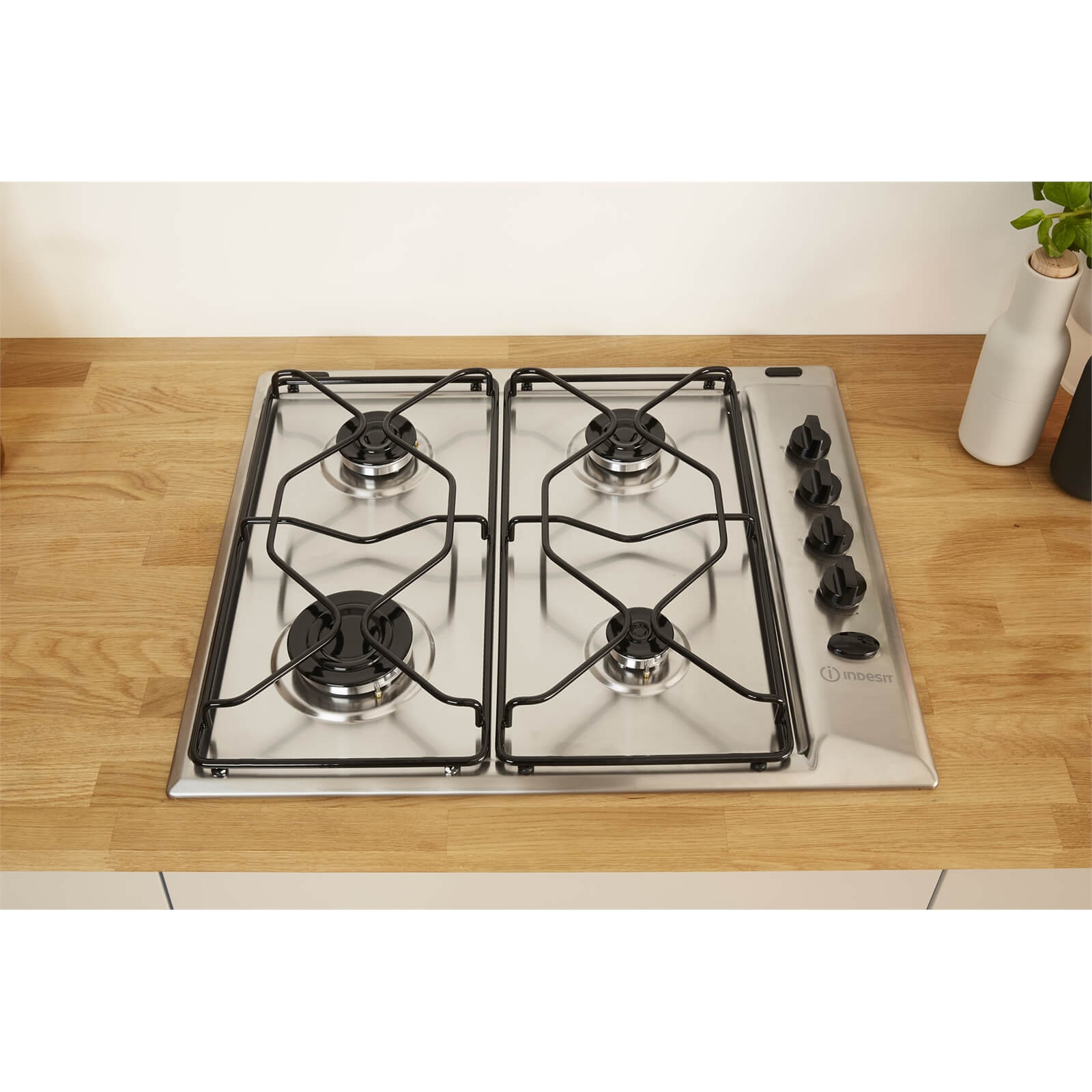 Indesit PAA 642 IX/I WE Gas Hob - Stainless Steel