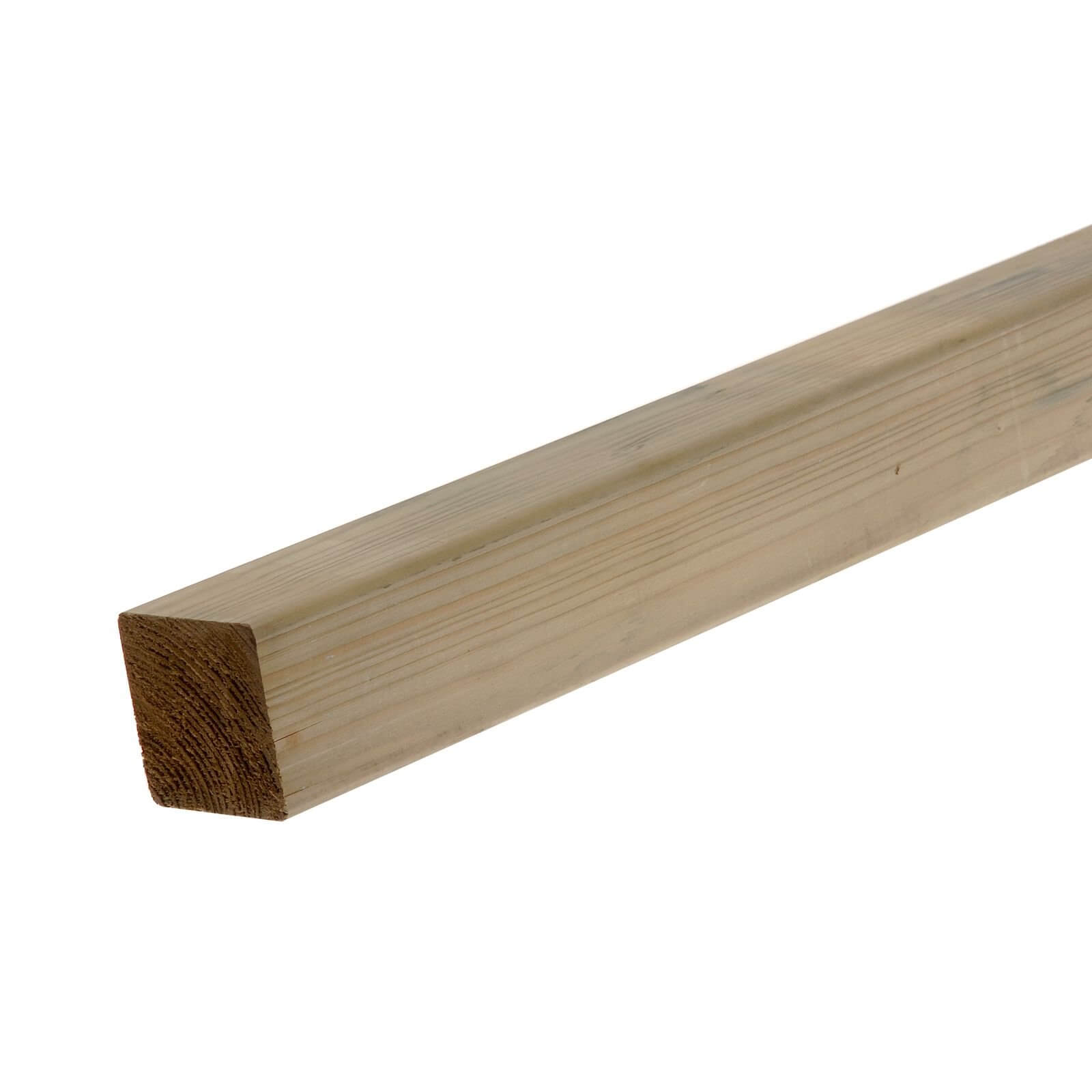 Metsa Sawn Planed Stick Softwood Timber R4C 2.4m (46 x 46 x 2400mm)