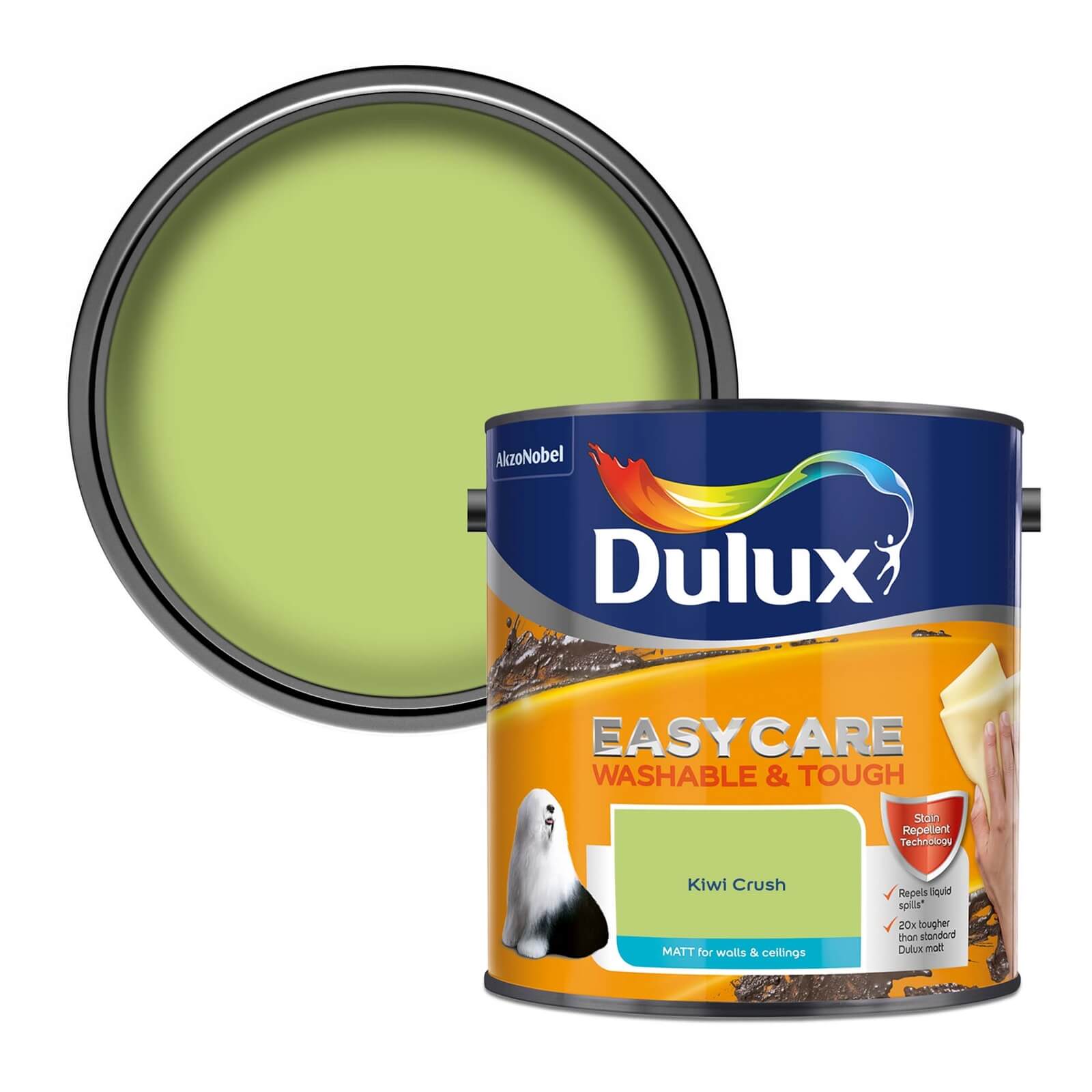Dulux Easycare Washable & Tough Kiwi Crush - Matt - 2.5L