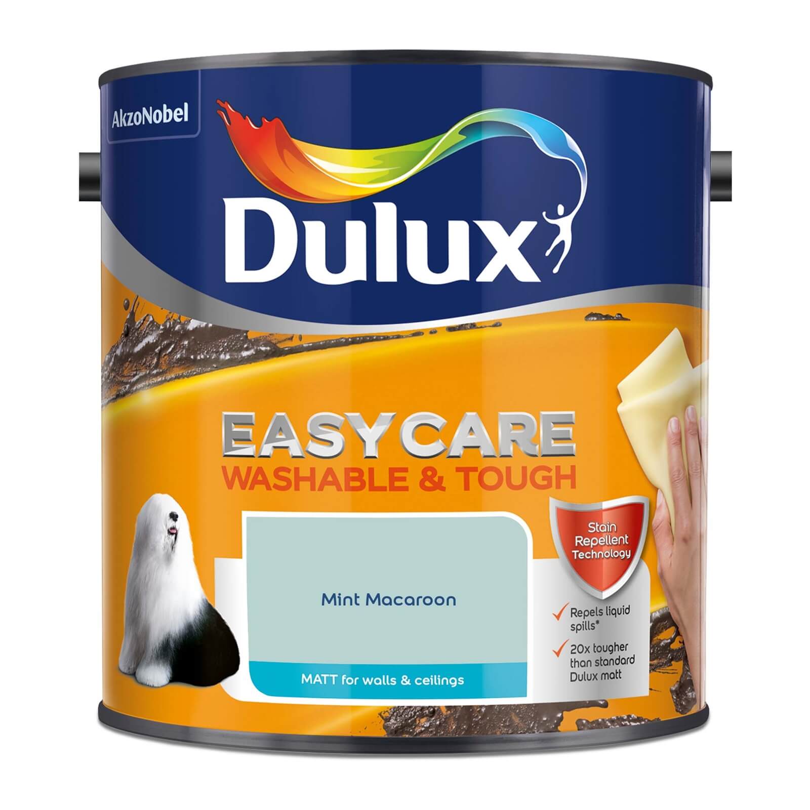 Dulux Easycare Washable & Tough Matt Paint Mint Macaroon - 2.5L