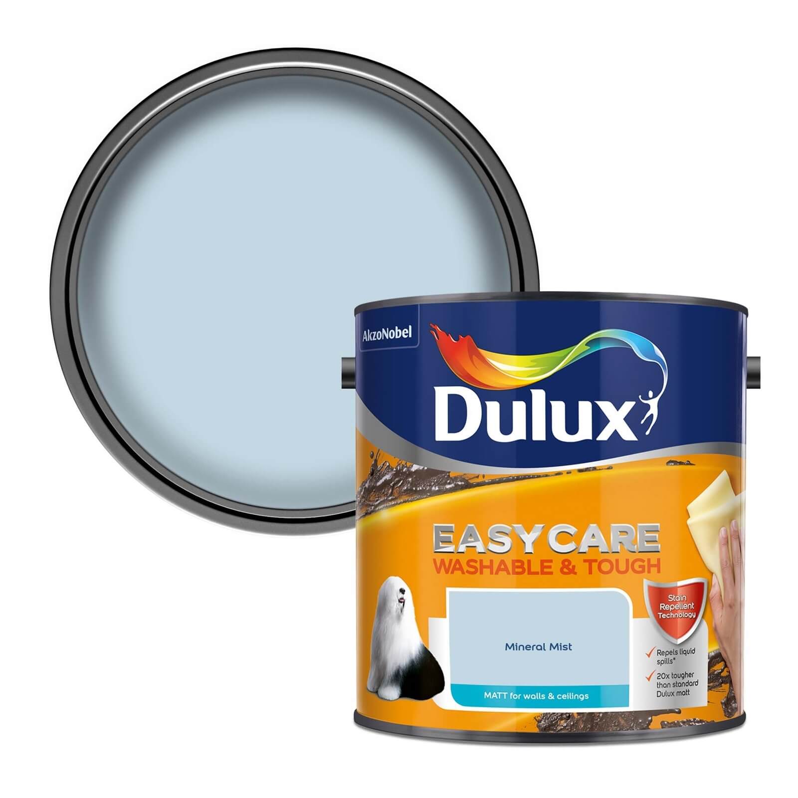 Dulux Easycare Washable & Tough Matt Paint Mineral Mist - 2.5L