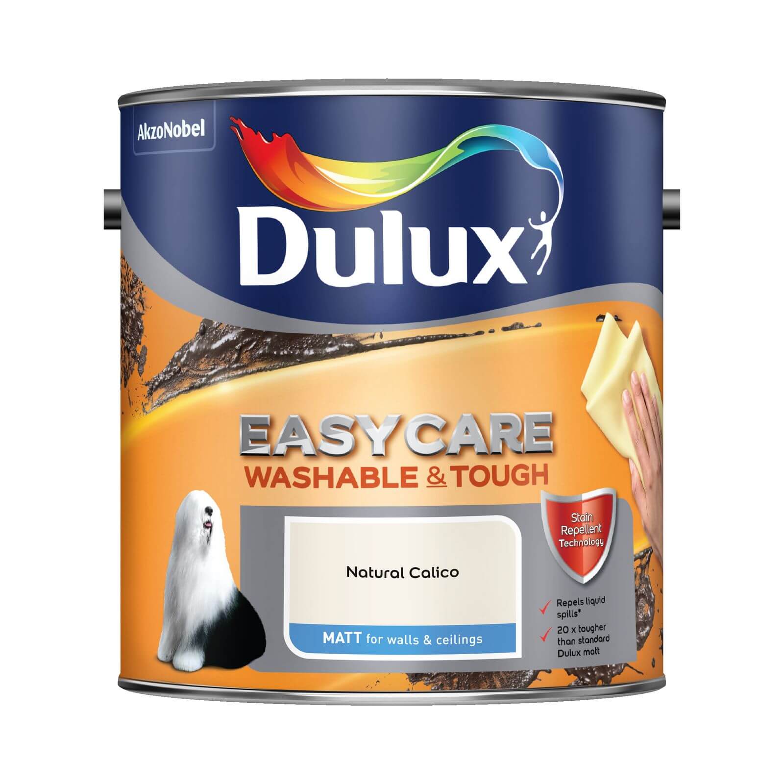 Dulux Easycare Washable & Tough Matt Paint Natural Calico - 2.5L