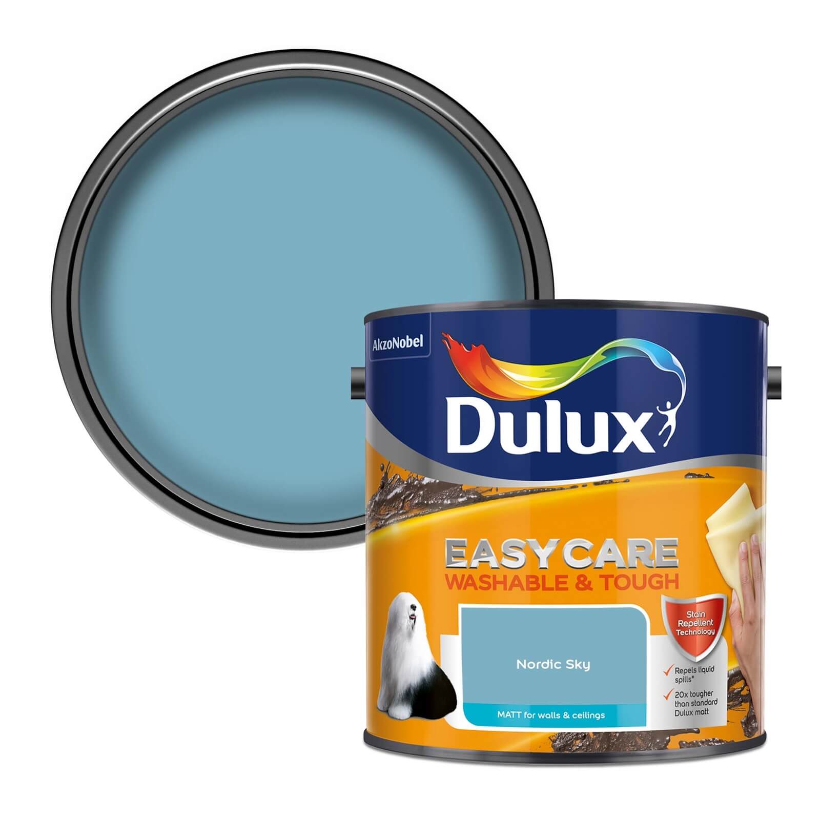 Dulux Easycare Washable & Tough Nordic Sky - Matt - 2.5L