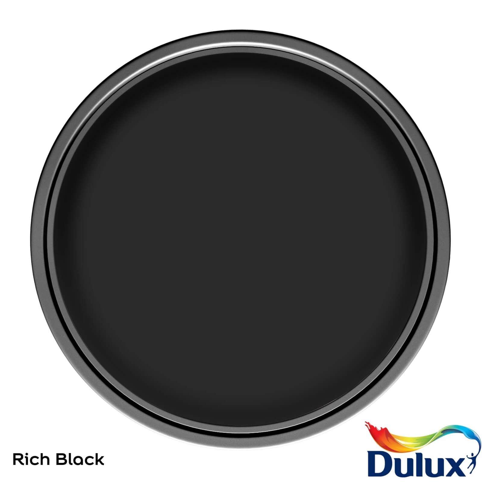 Dulux Easycare Washable & Tough Matt Paint Rich Black - 2.5L
