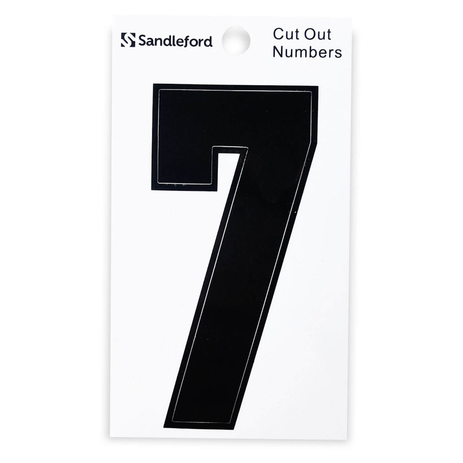 Cut Out Self Adhesive House Number - 105mm - 7