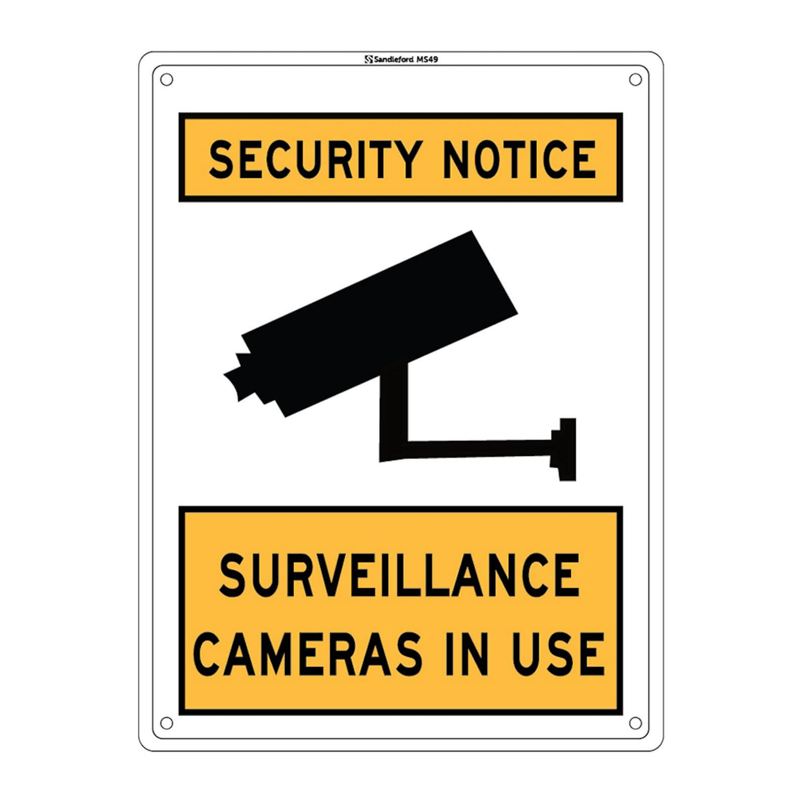 Medium Surveillance Camera Sign - 300 x 225mm