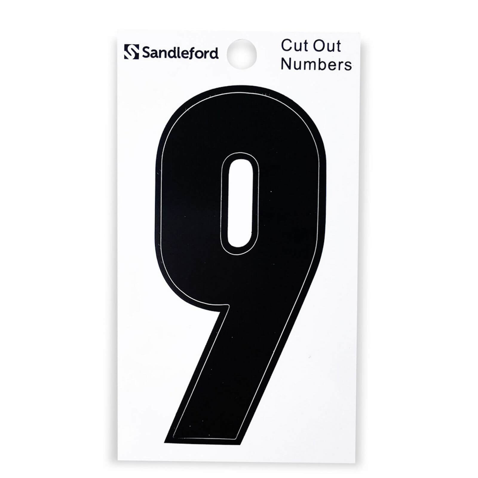 Cut Out Self Adhesive House Number - 105mm - 9