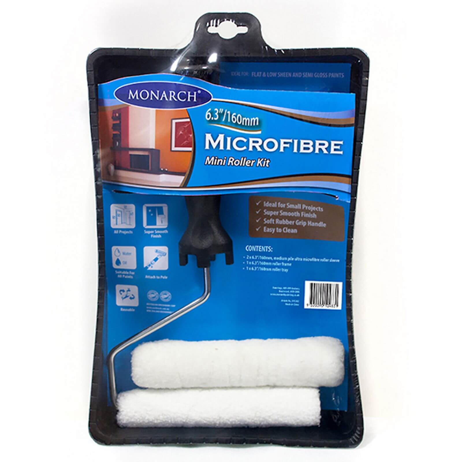 Monarch Roller Kit Microfibre - 160mm