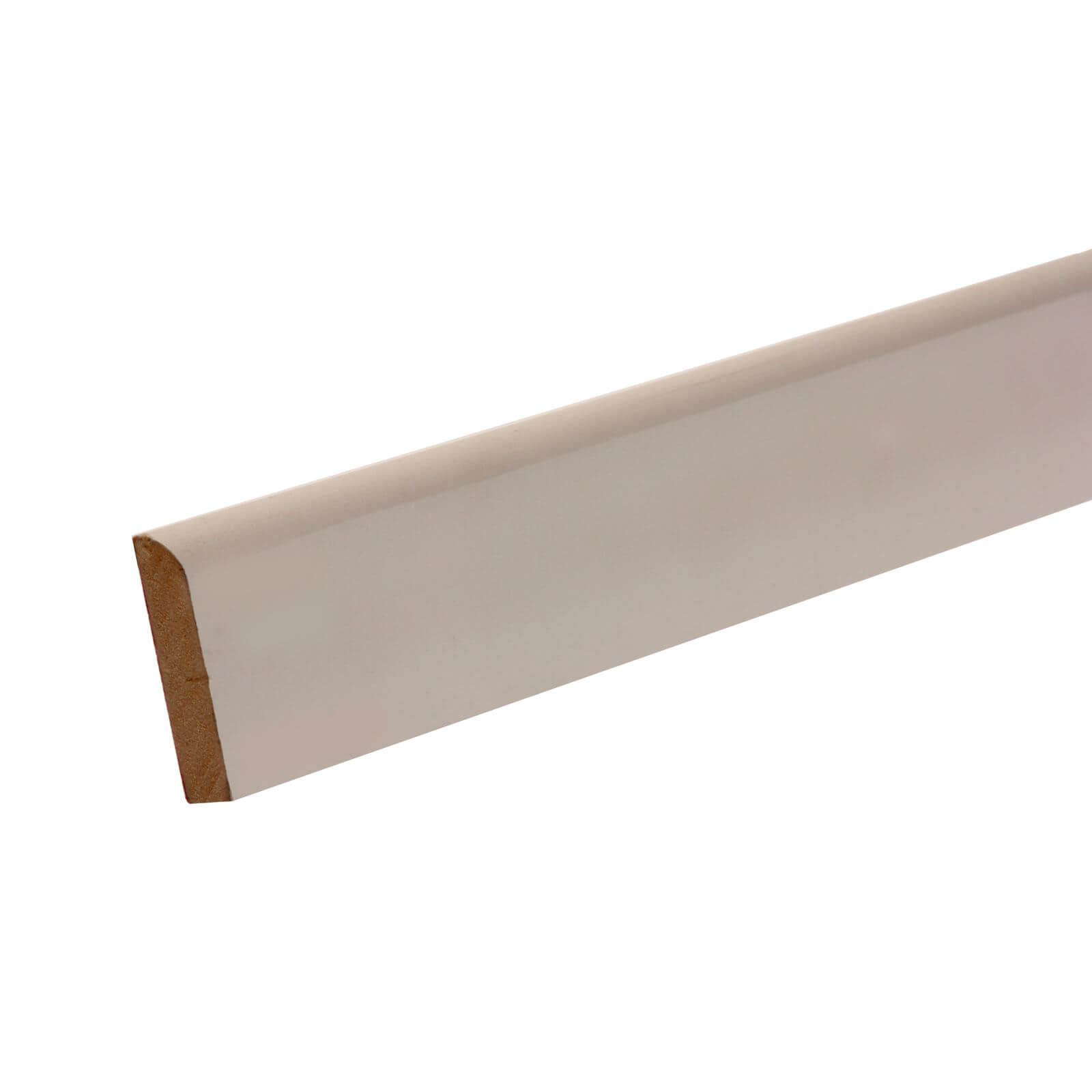 Metsa Wood MDF Primed Large Round Architrave 2.1m (14.5 x 69mm x 2100mm)