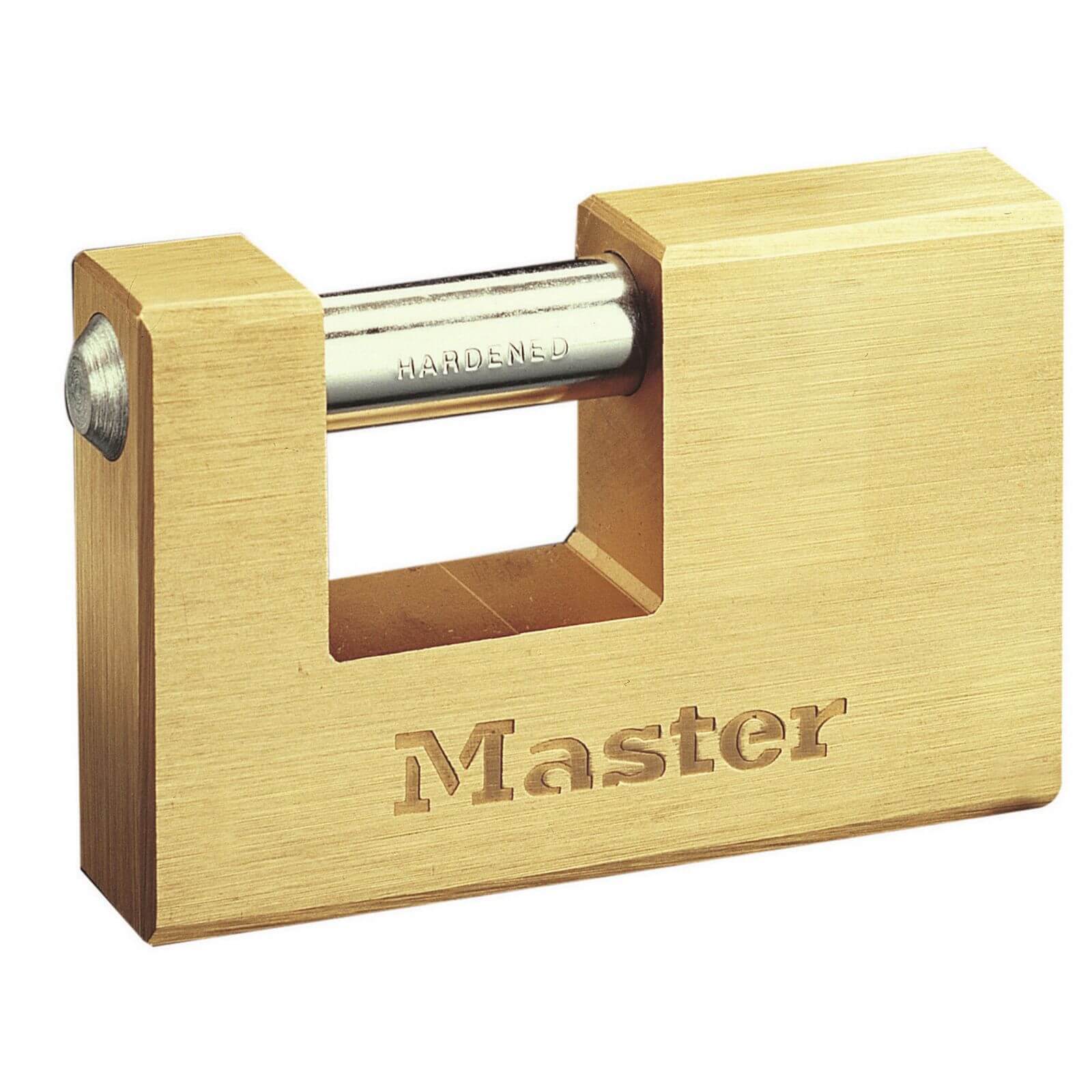 Master Lock Brass Rectangle Lock - 85mm
