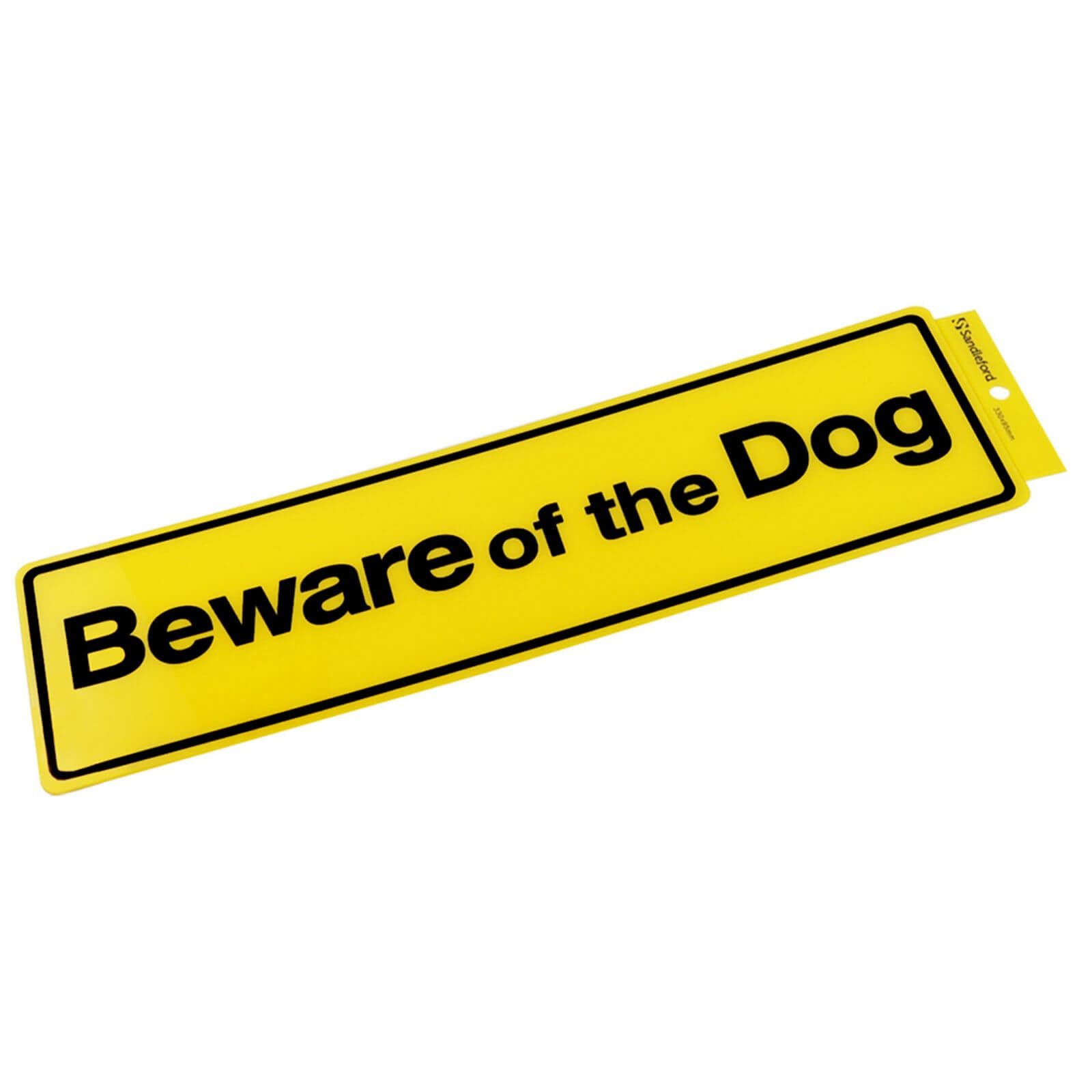 Self Adhesive Beware Of The Dog Sign - 330 x 95mm