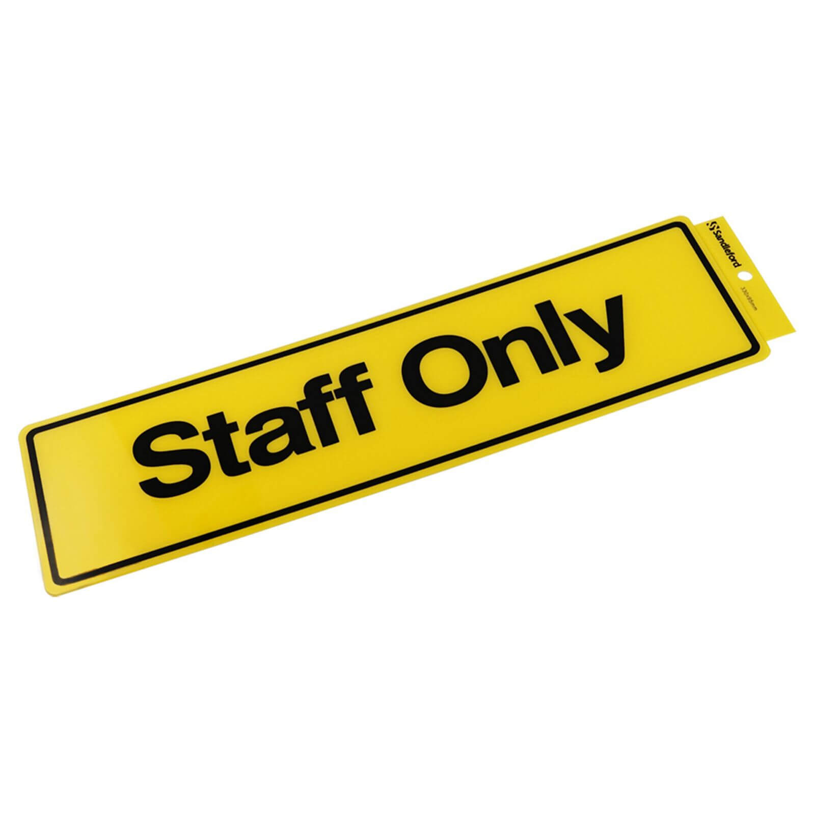 Self Adhesive Staff Only Sign - 330 x 95mm