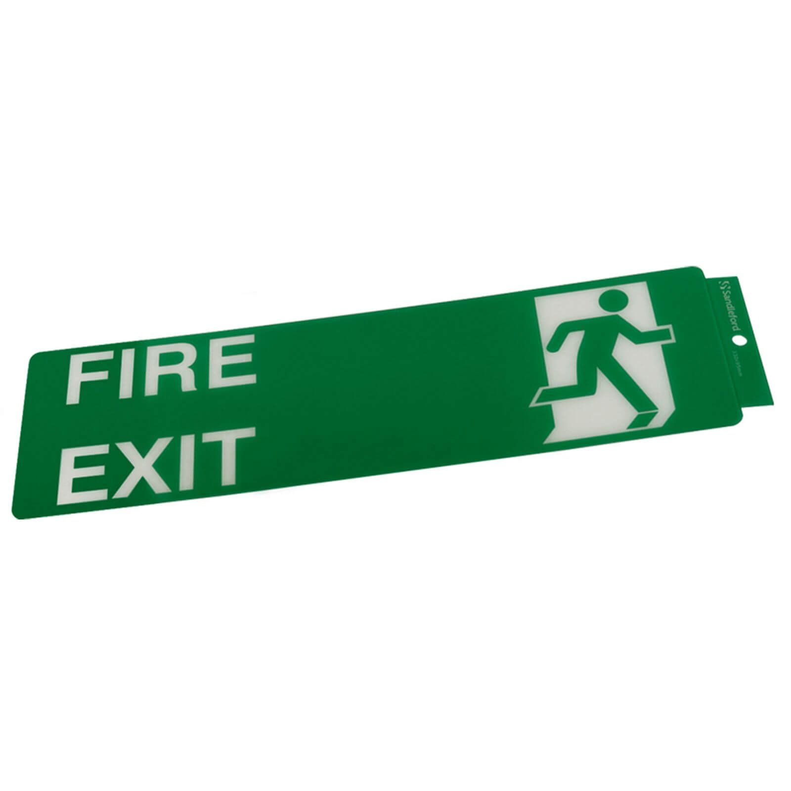 Self Adhesive Fire Exit Sign - 330 x 95mm