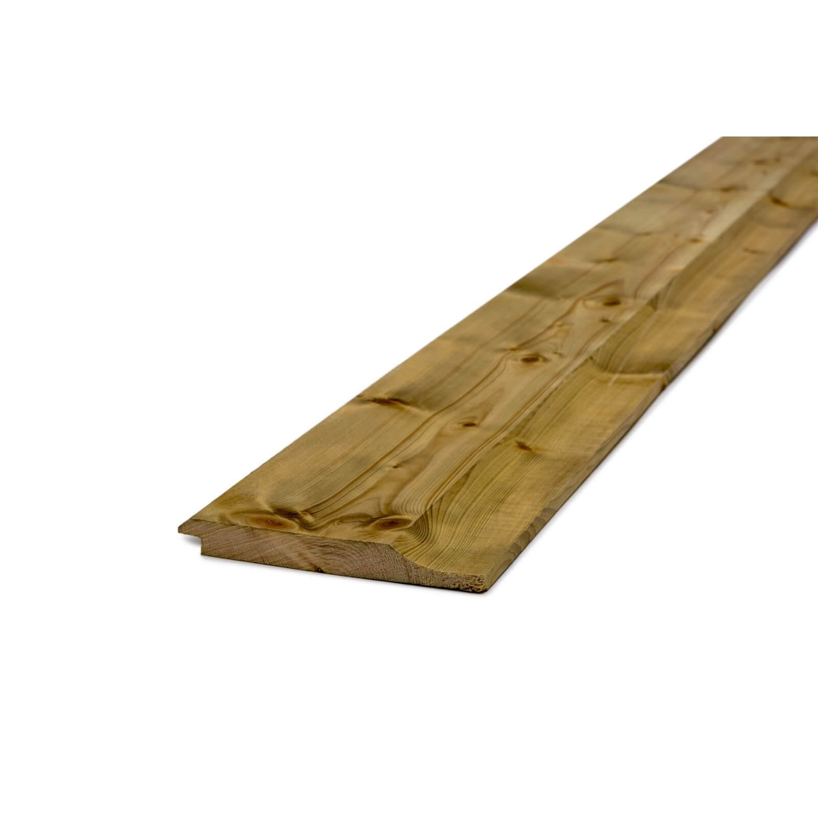 Metsa Wood Treated Shiplap Cladding 2.4m (2400 x 119 x 18mm) - Pack of 5