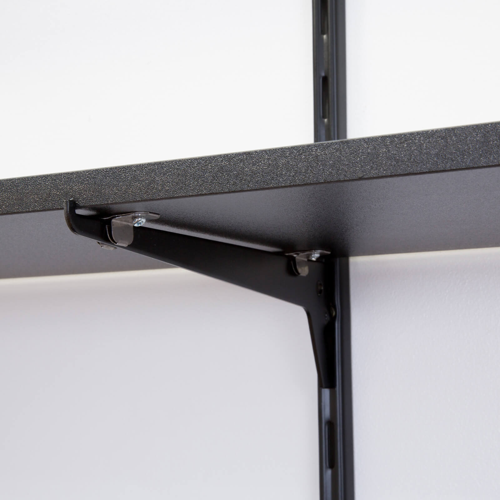 Single Slot Upright Wall Strip - Black - 100cm