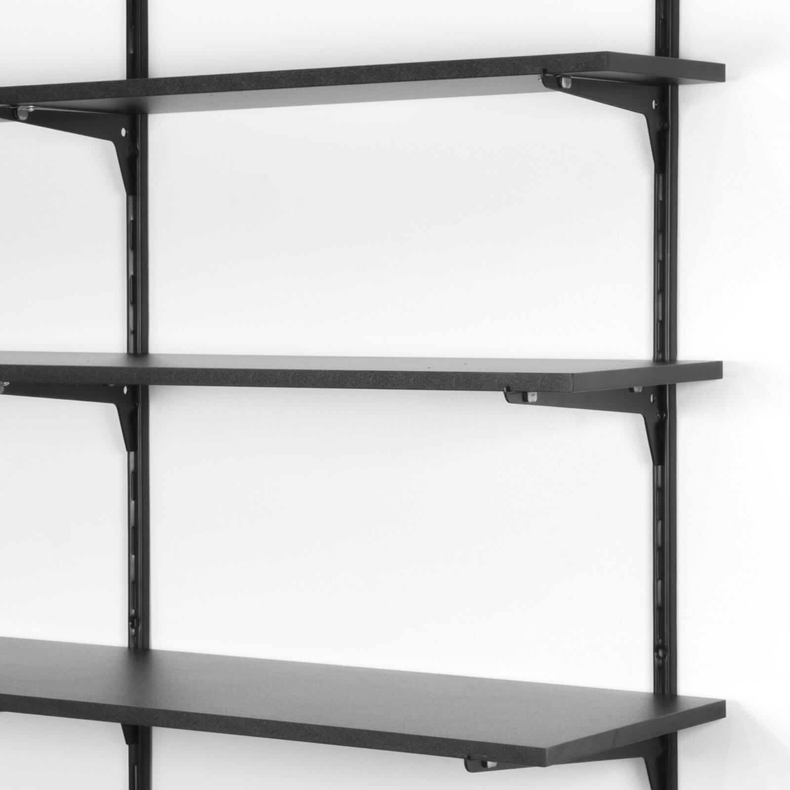 Shelf - Black - 1200x200x16mm