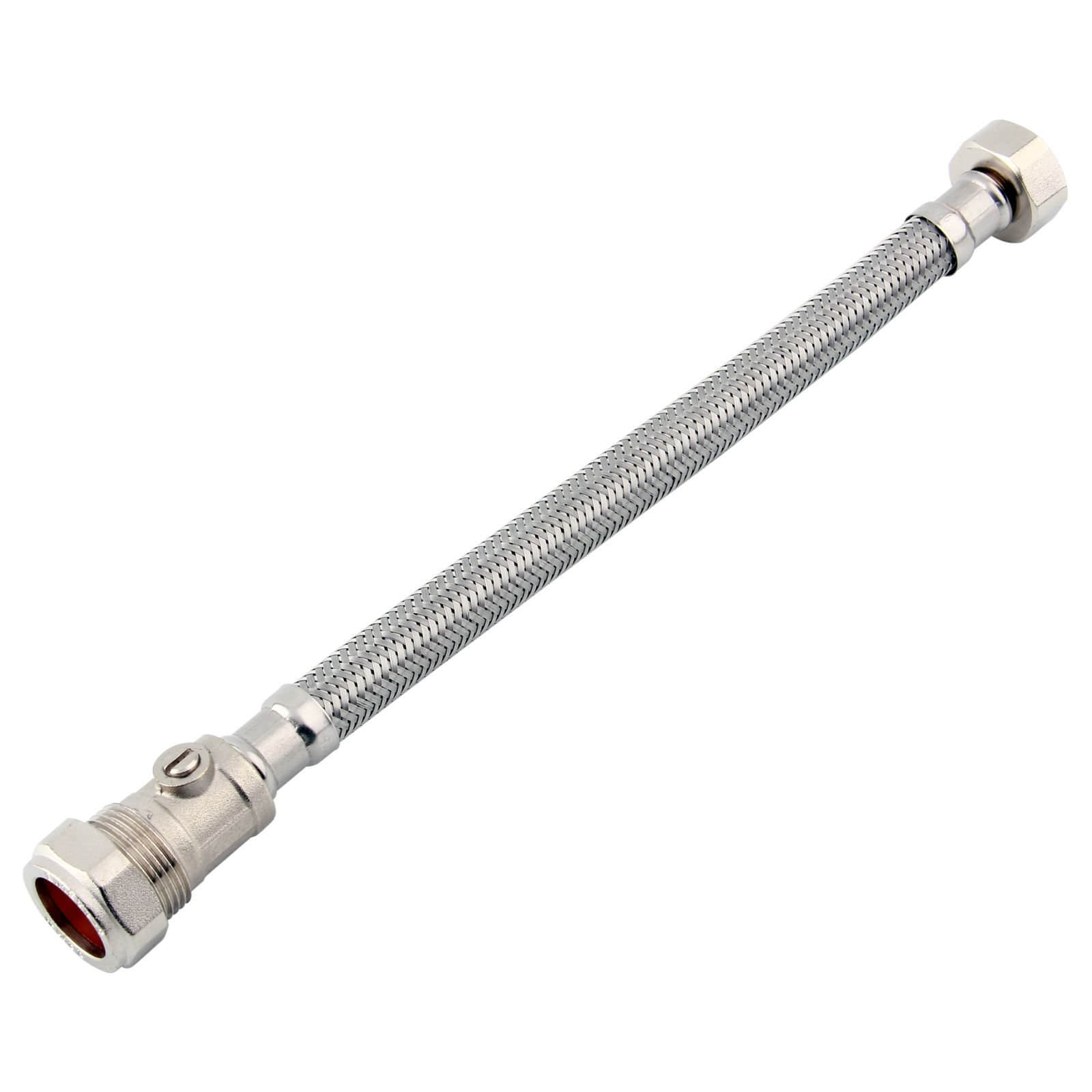 Kinetic Flexible Tap Connector - 22mm Valve x 3/4in x 300mm - WRAS Approved