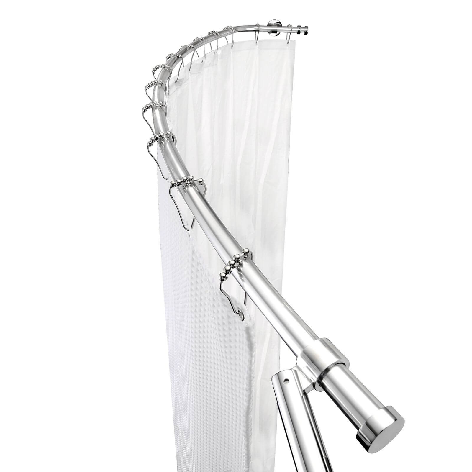 Croydex Luxury Curved Shower Curtain Rod