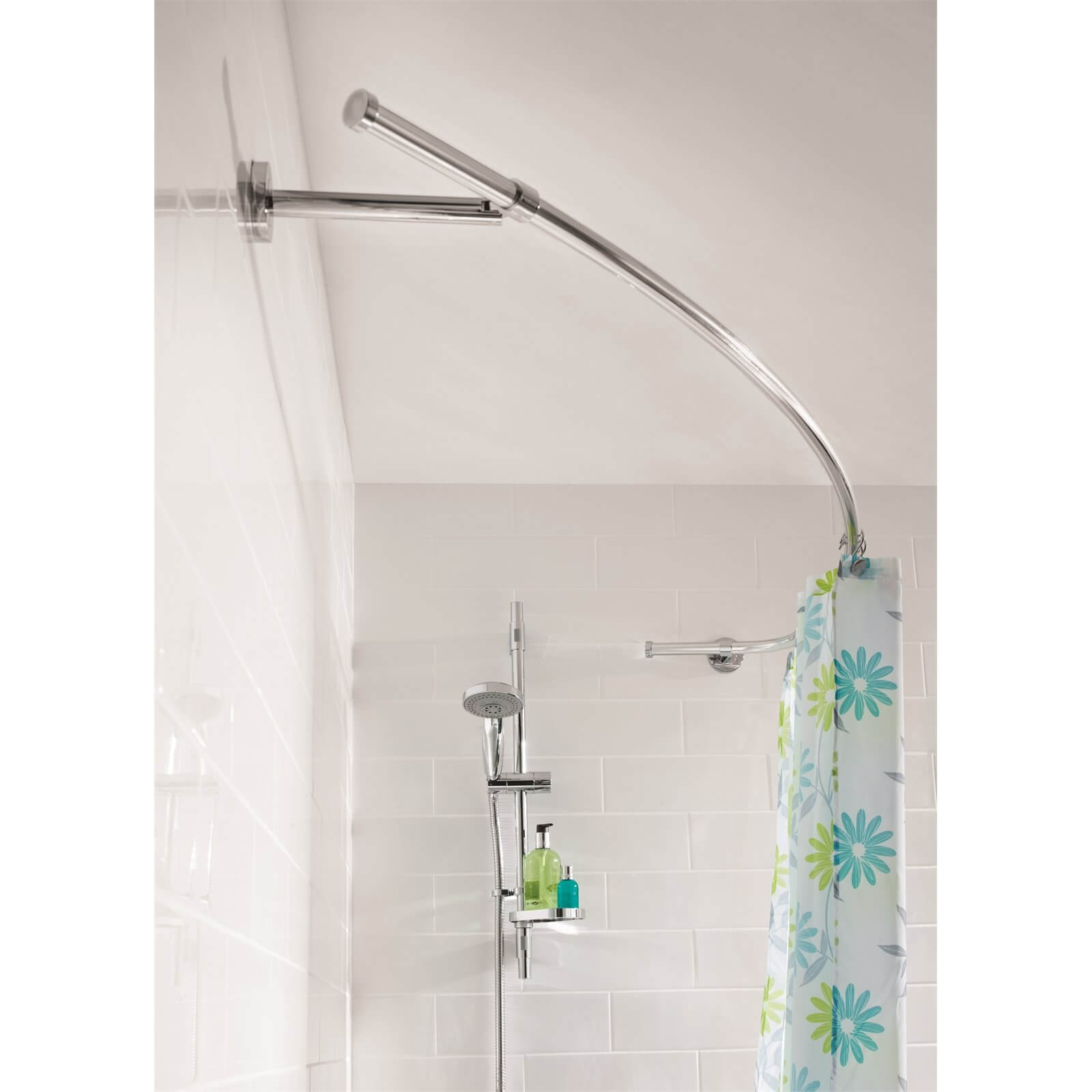Croydex Luxury Curved Shower Curtain Rod