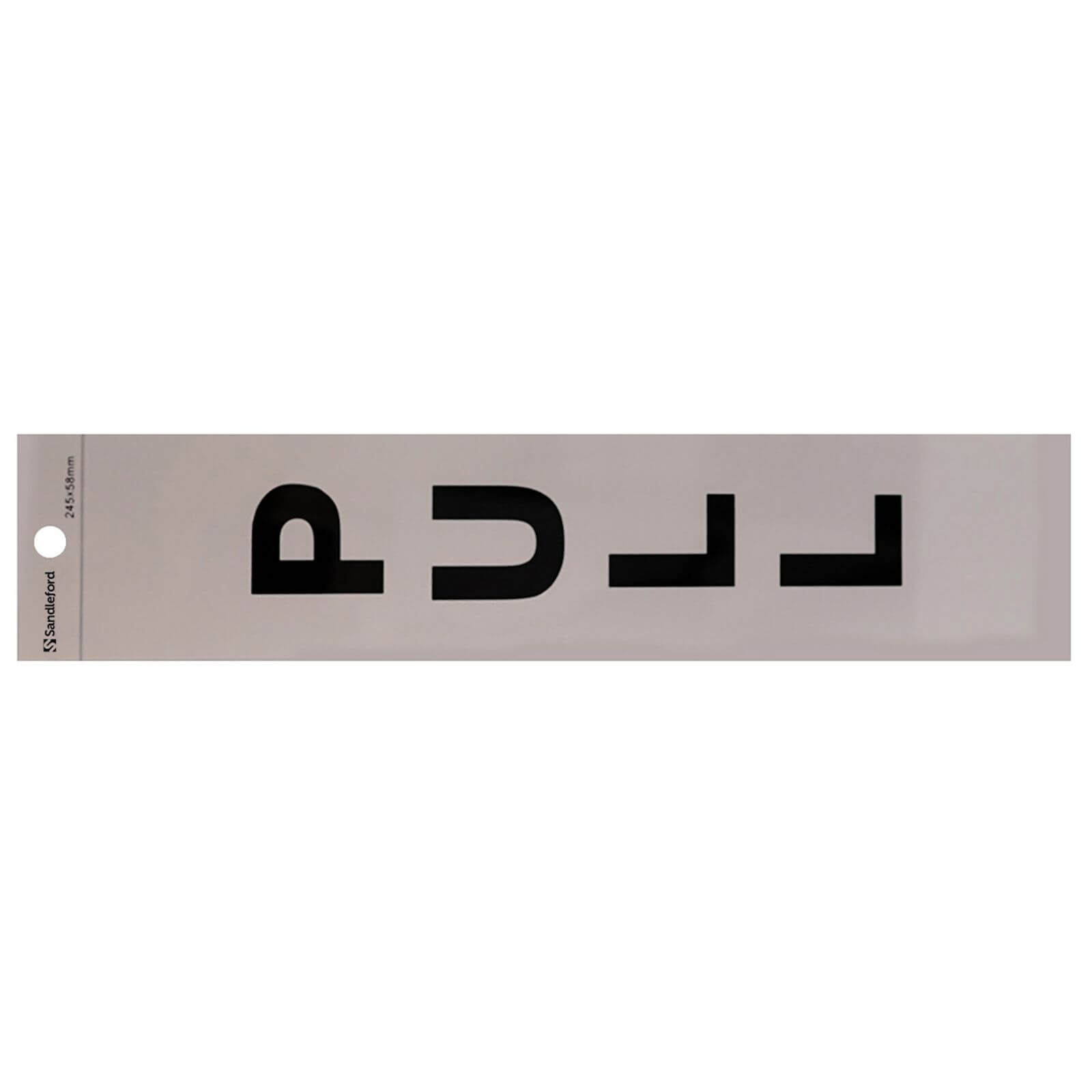 Self Adhesive Pull Sign - 245 x 58mm