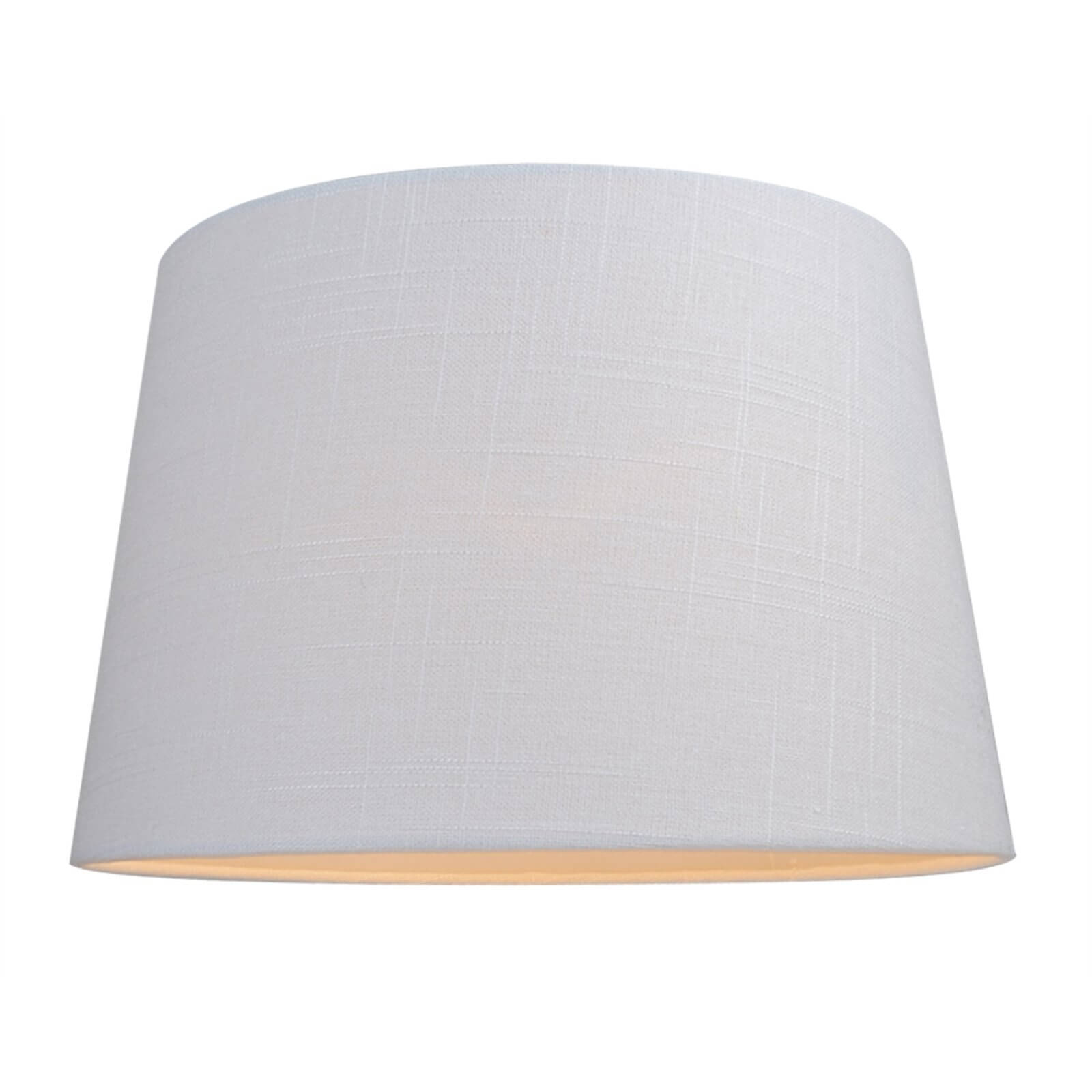 Linen Taper Lamp Shade - White - 30cm