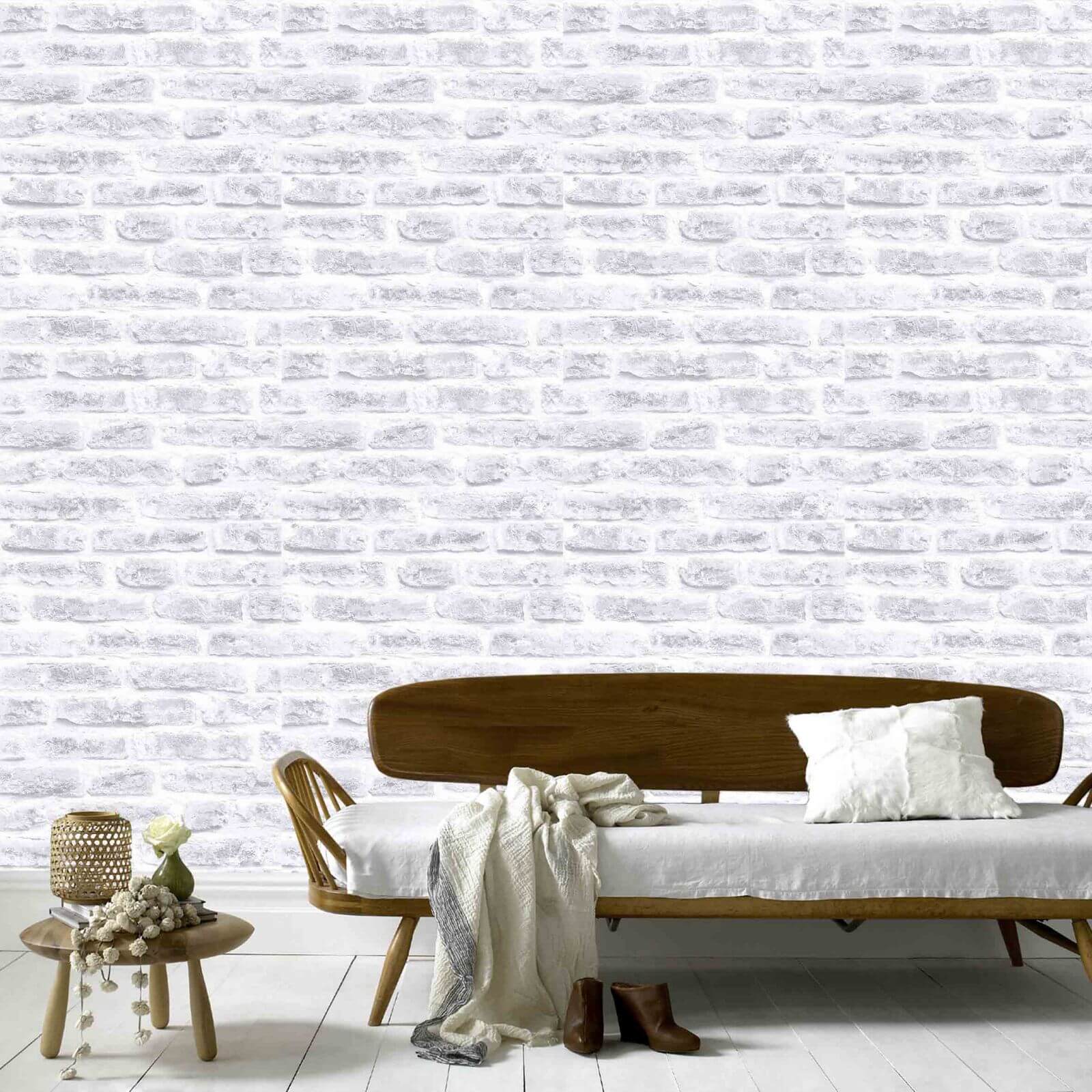 Superfresco Easy Paste the Wall Industry Blanc Wallpaper