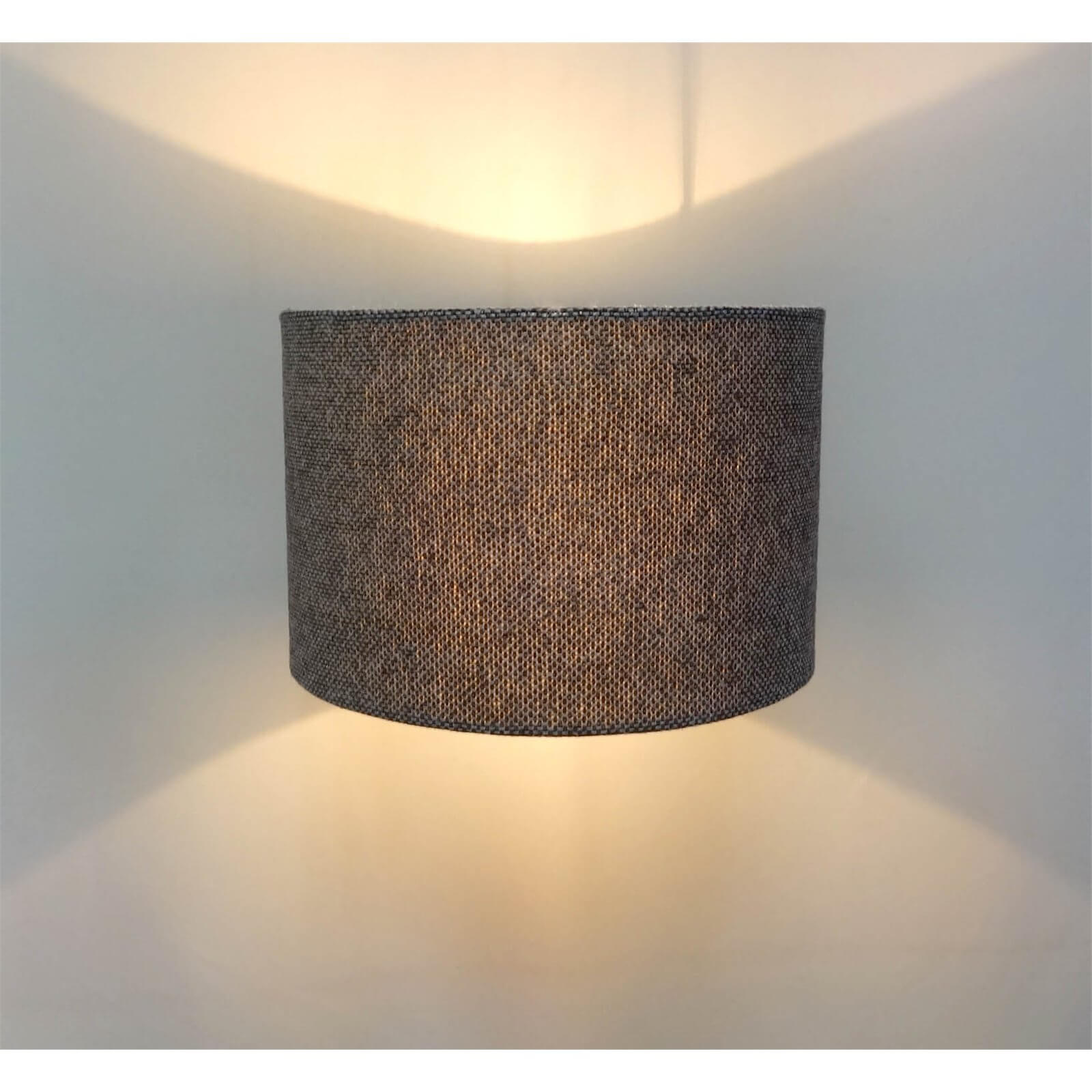 Woven Drum Lamp Shade - Gold