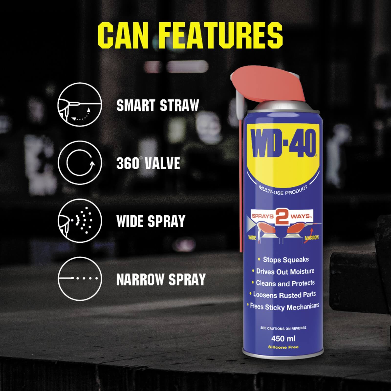 WD-40 Multi-use Smart Straw - 450ml