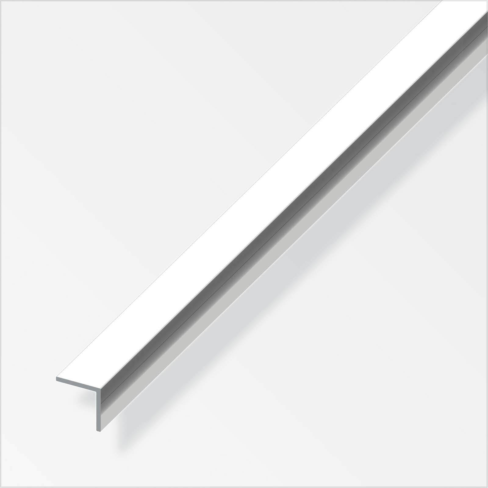 Aluminium Equal Angle Profile - Chrome Finish - 15mm x 15mm x 1m
