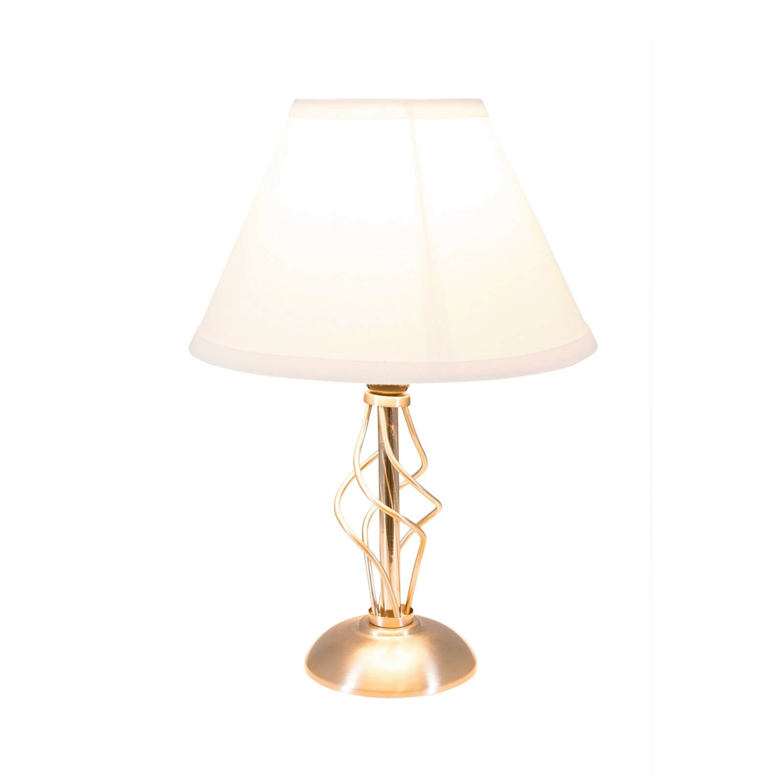Darcie Satin Nickel Table Lamp