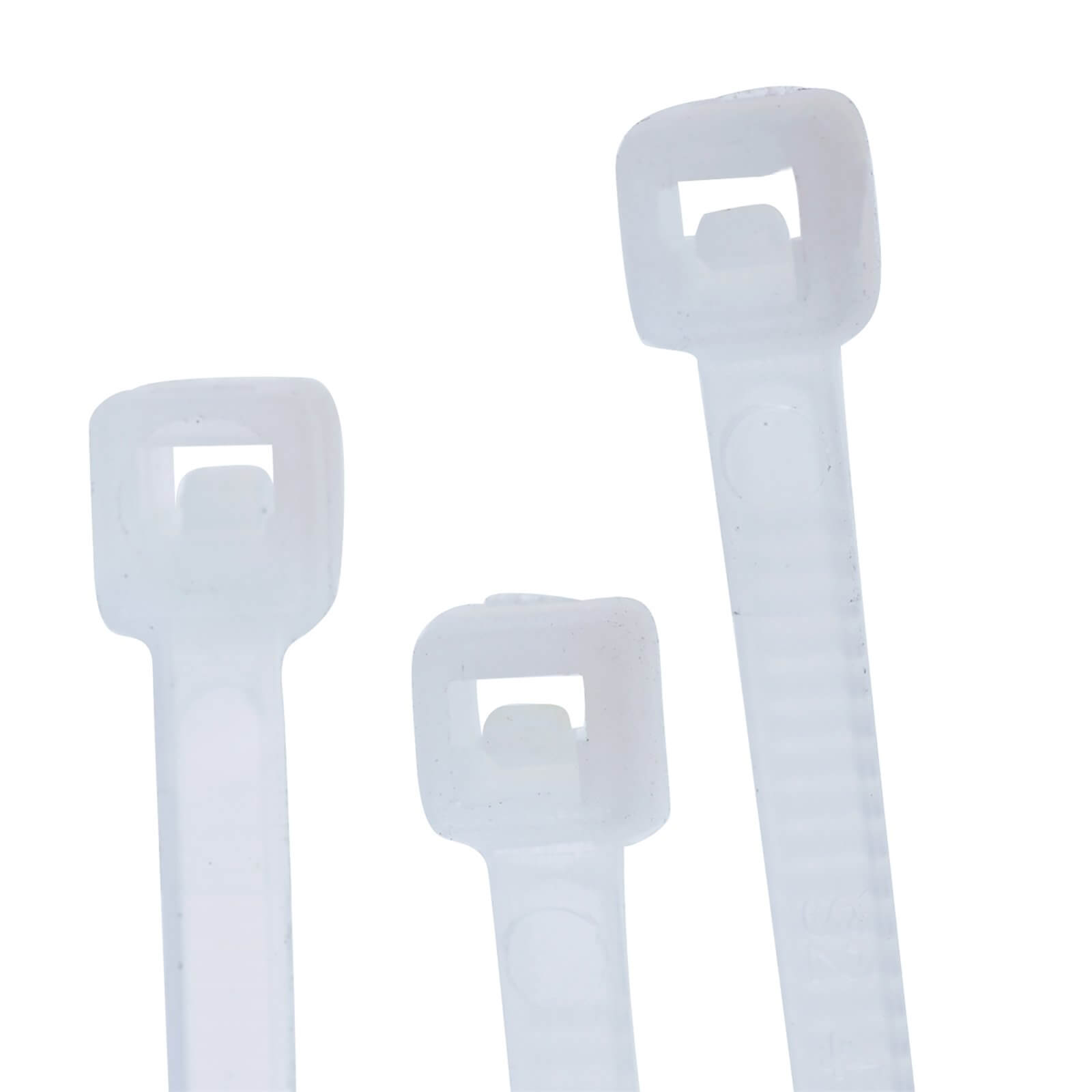 Masterplug Cable Ties 300 x 4.8mm Neutral 100 Pack