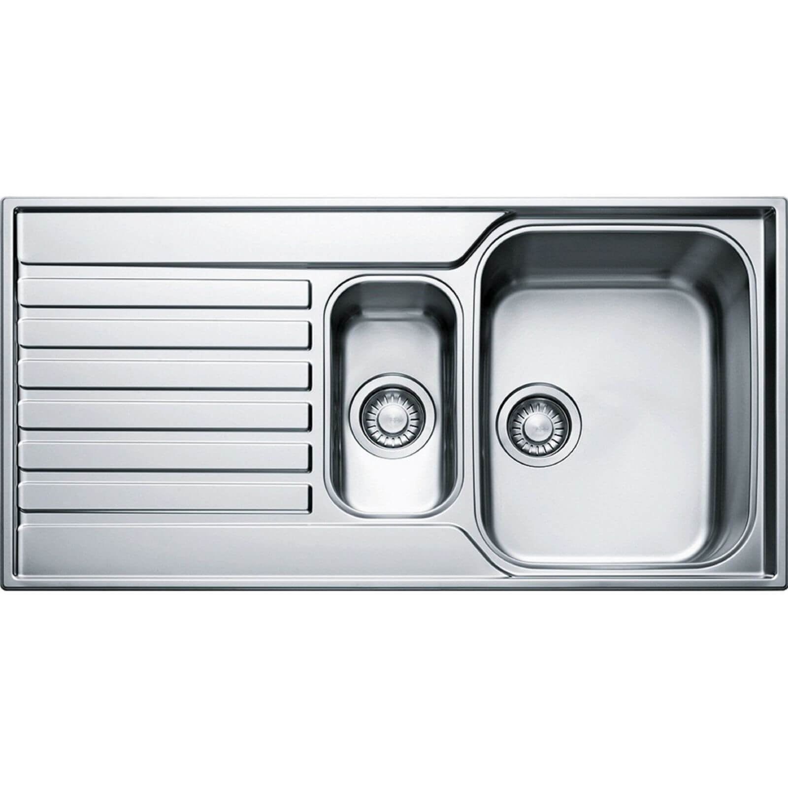 Franke Ascona Silver Reversible Kitchen Sink - 1.5 Bowl