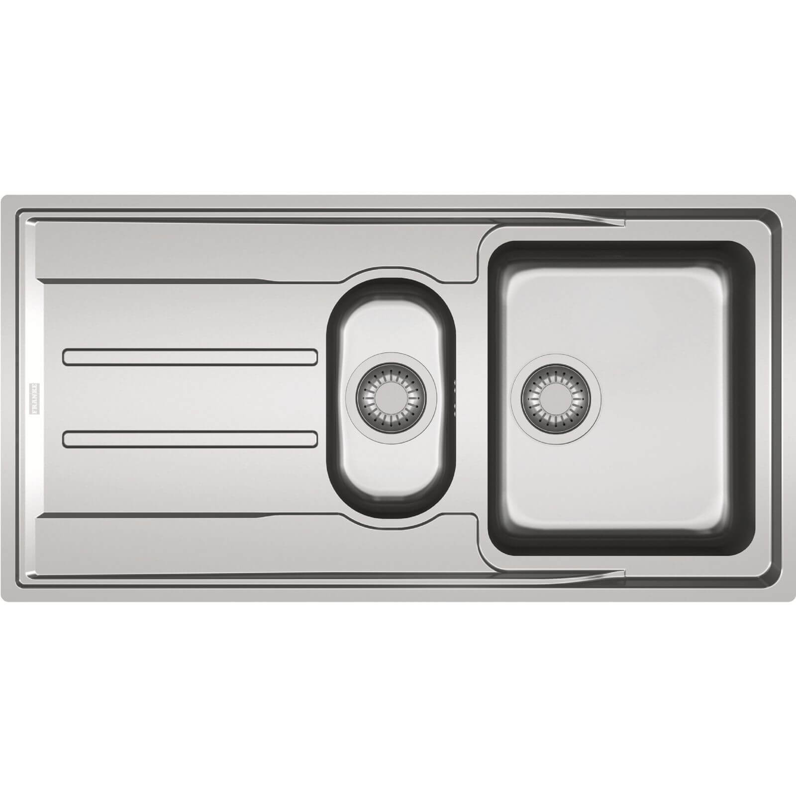 Franke Aton Silver Reversible Kitchen Sink - 1.5 Bowl