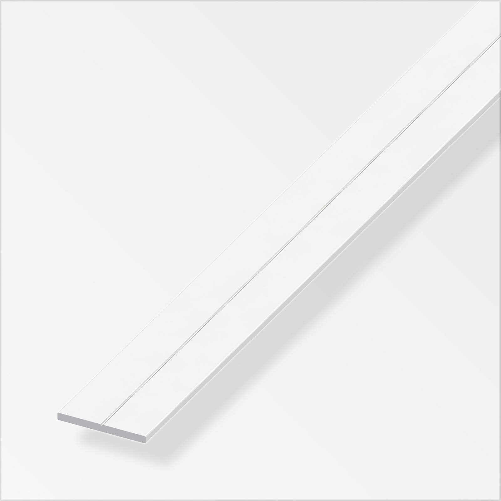 Rothley Flat Bar - White PVC - 15.5 x 2.0 x 1000mm