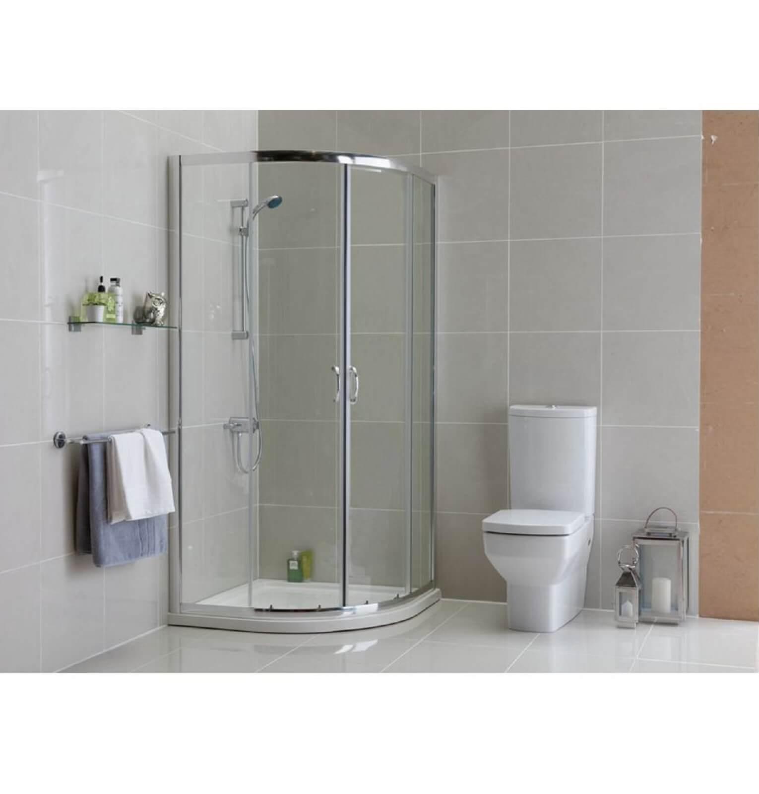 Mondella Quadrant Shower Enclosure - 900mm - Silver
