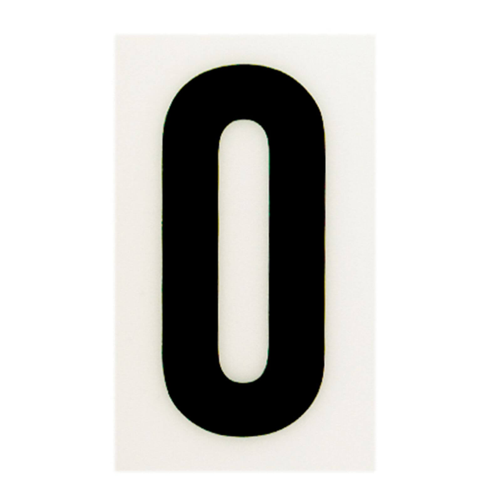 Breeze White Self Adhesive House Number - 60mm - 0