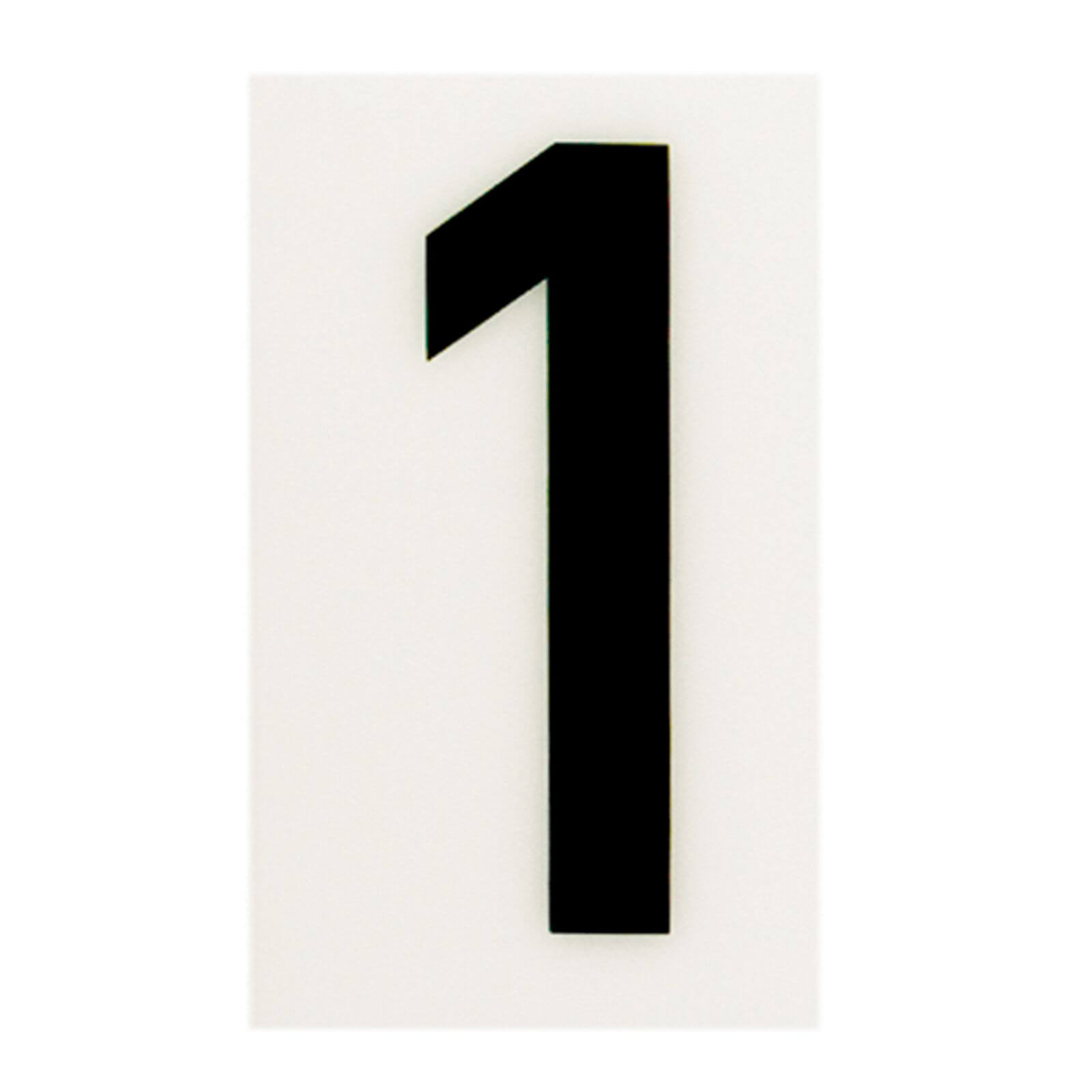 Breeze White Self Adhesive House Number - 60mm - 1