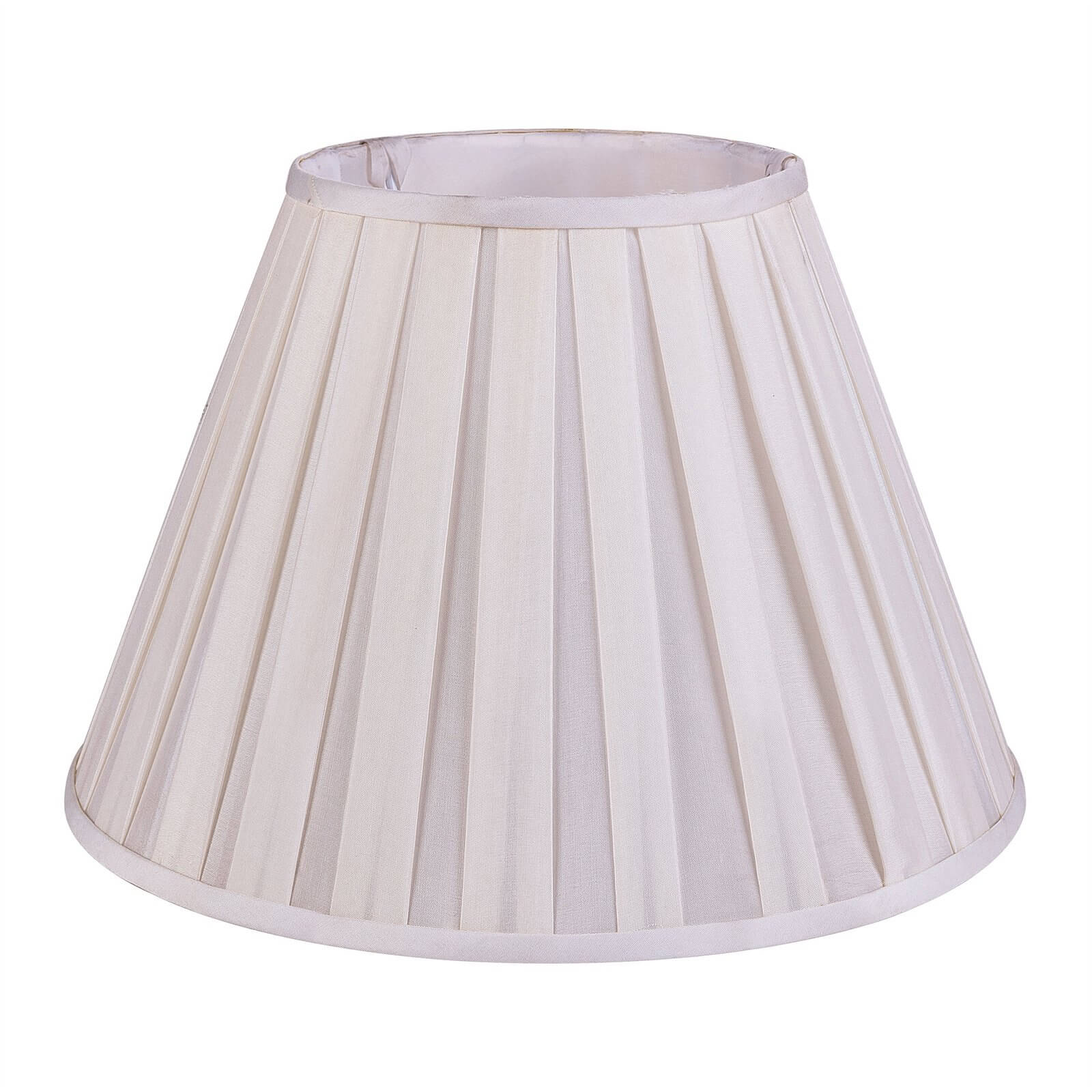Round Box Pleat Lamp Shade - Cream - 40cm