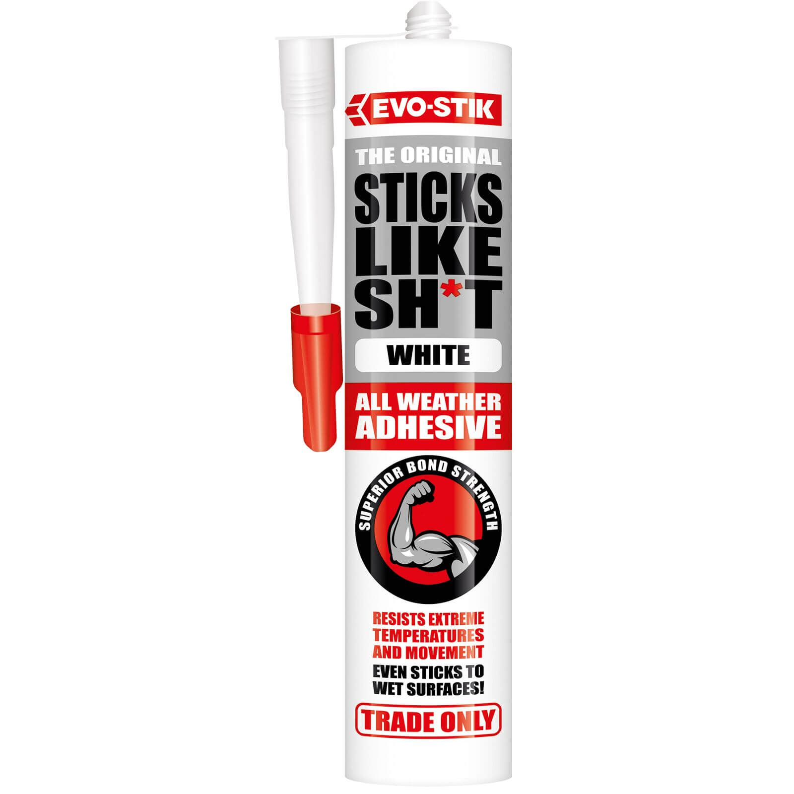 Evo-Stik Sticks Like Sh*t Adhesive White - 290ml