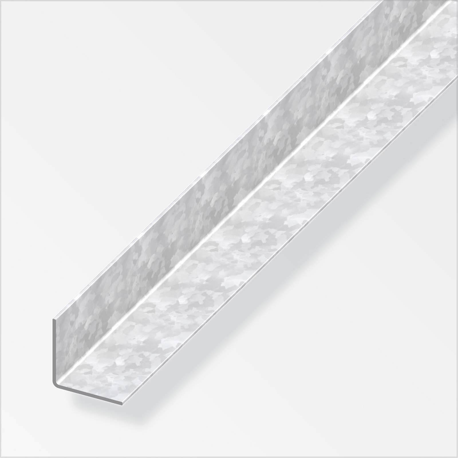 Galvanised Steel Equal Angle Profile - 1m x 23.5 x 23.5mm
