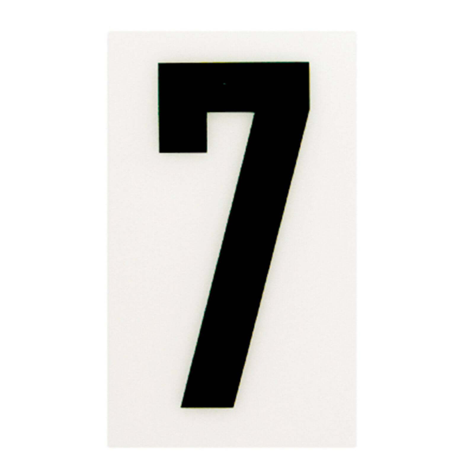 Breeze White Self Adhesive House Number - 60mm - 7