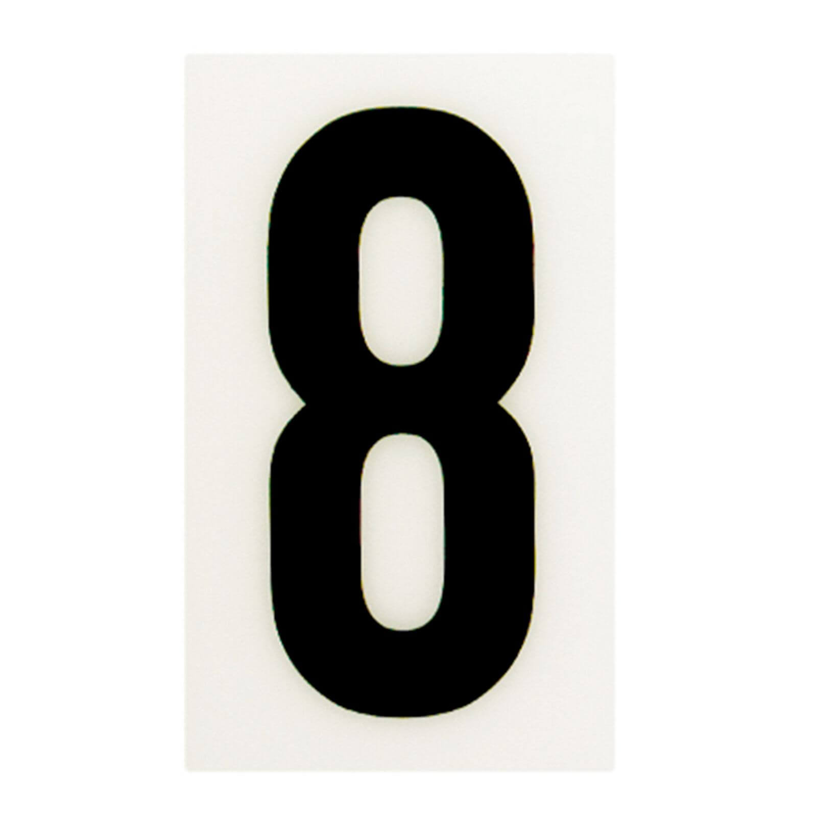 Breeze White Self Adhesive House Number - 60mm - 8