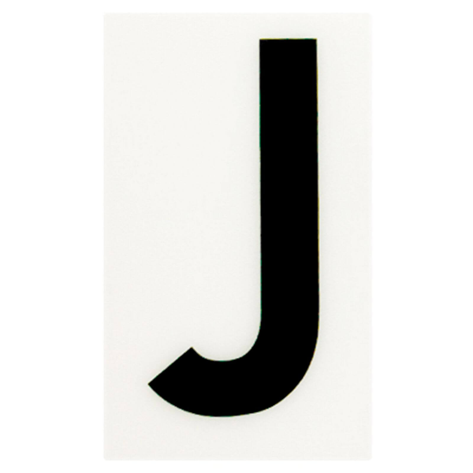 Breeze White Self Adhesive Letter - 60mm - J