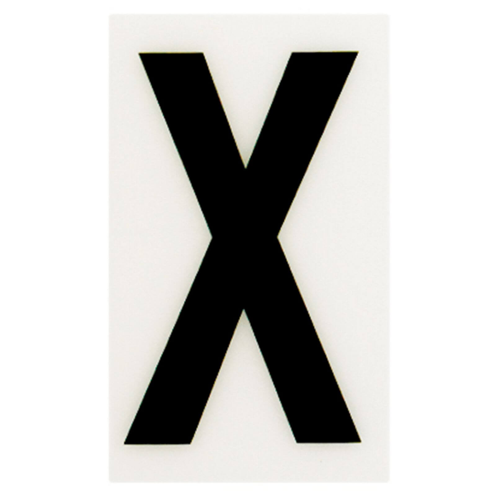 Breeze White Self Adhesive Letter - 60mm - X